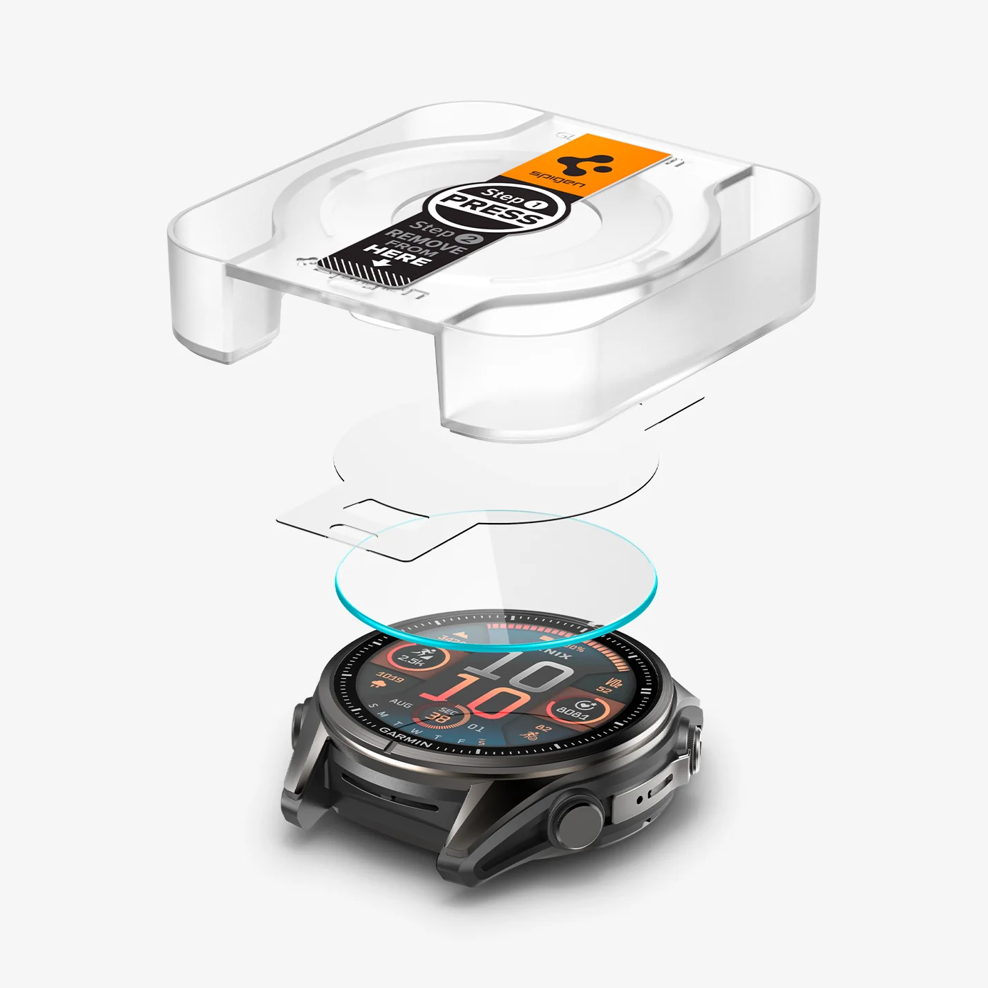 Защитное стекло Spigen GLAS.tR EZ Fit for Garmin Fenix 8 [43mm] (AGL09159)