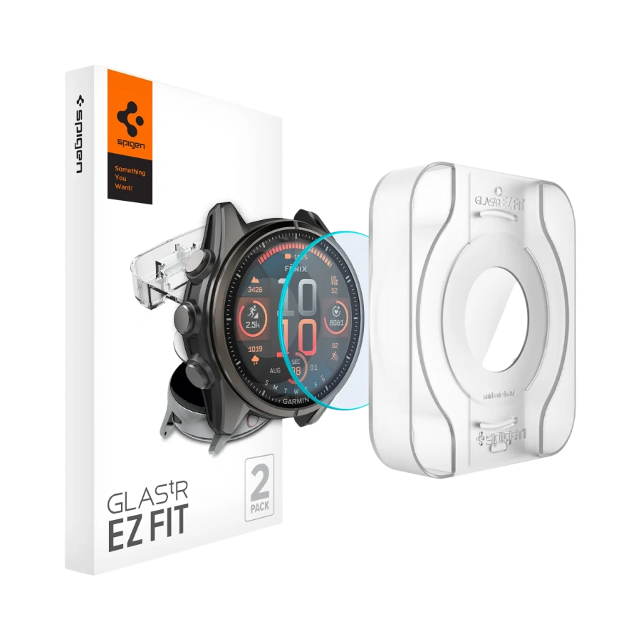 Защитное стекло Spigen GLAS.tR EZ Fit for Garmin Fenix 8 [43mm] (AGL09159)