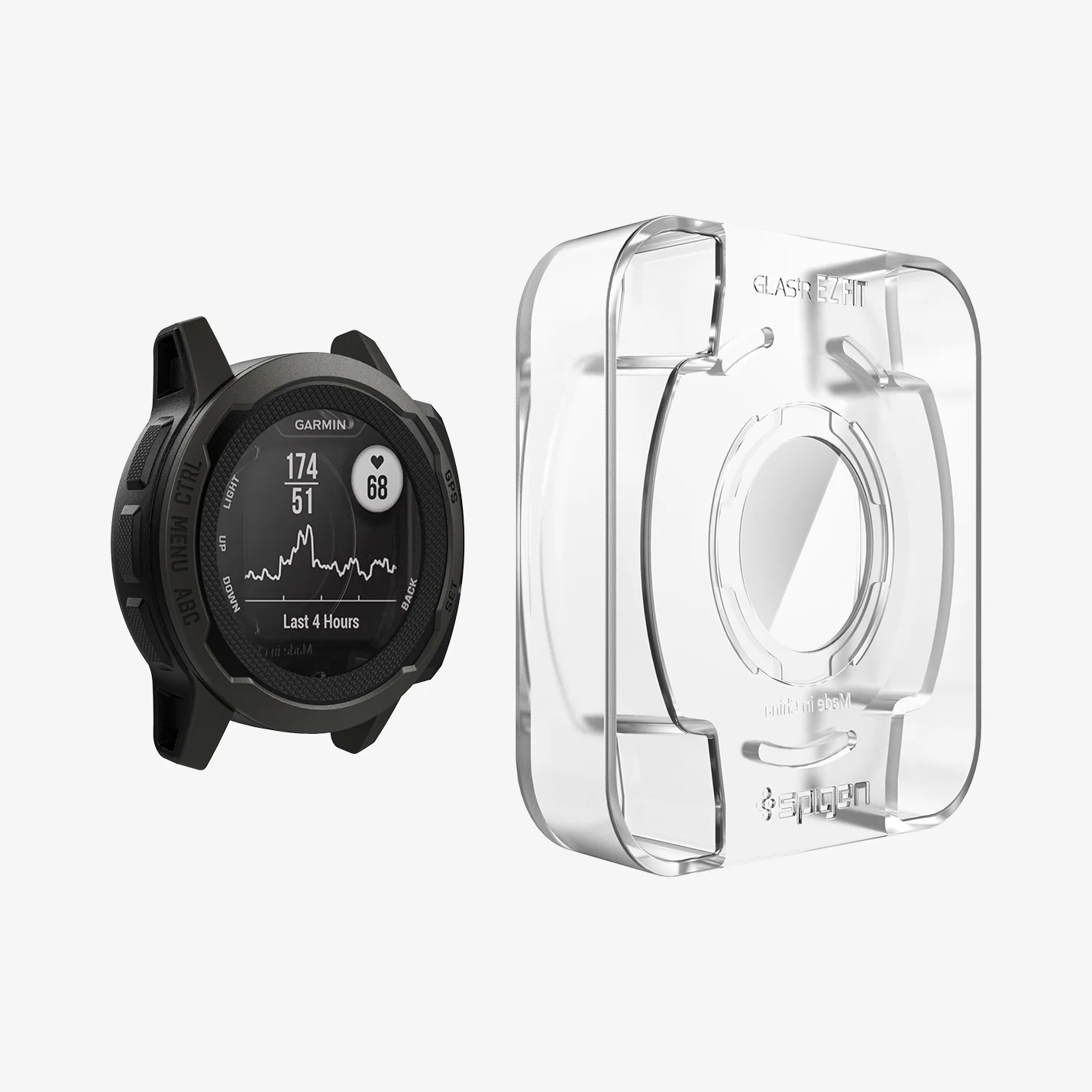 Защитное стекло Spigen GLAS.tR EZ Fit for Garmin Instinct 2S (AGL05263)