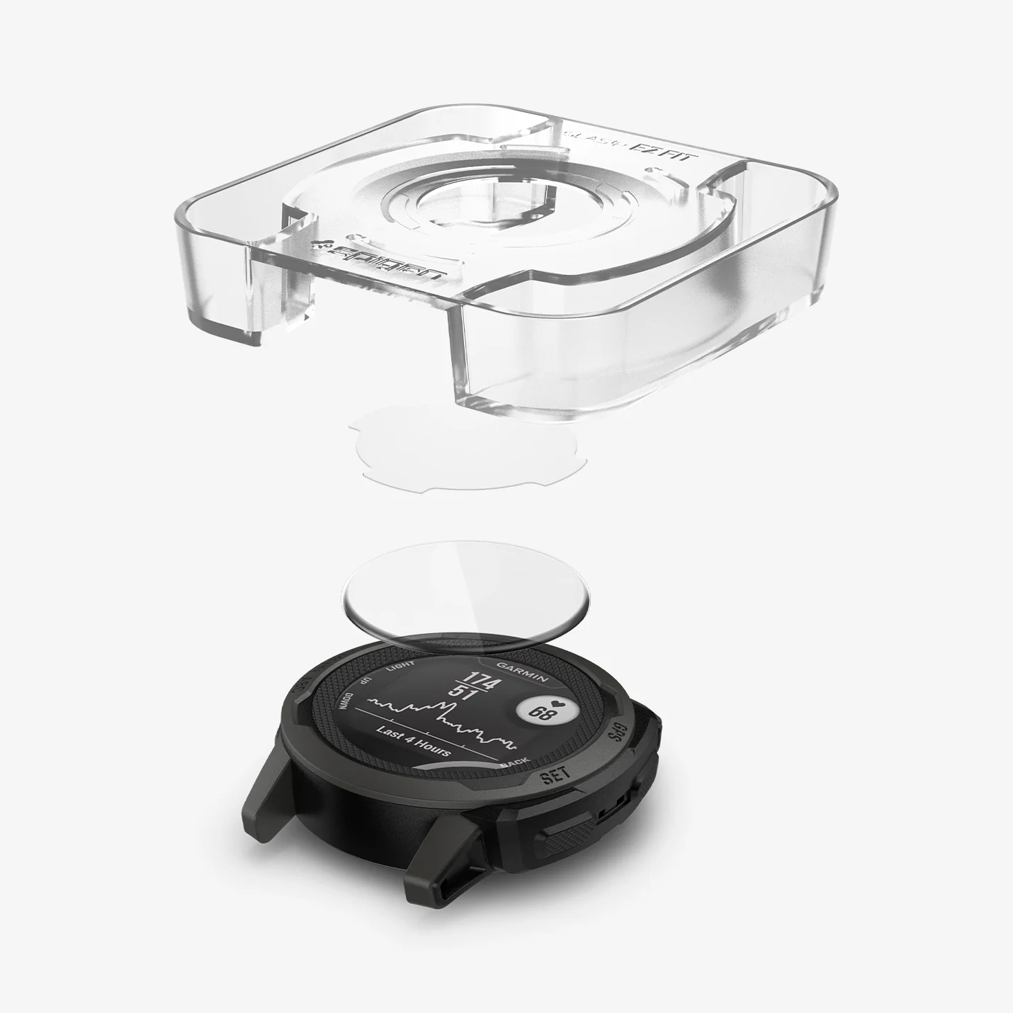 Защитное стекло Spigen GLAS.tR EZ Fit for Garmin Instinct 2S (AGL05263)
