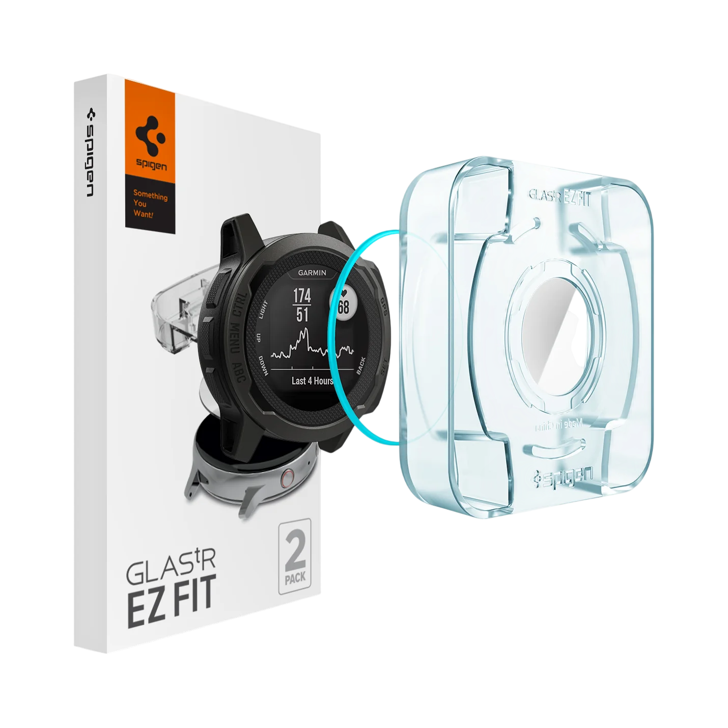 Защитное стекло Spigen GLAS.tR EZ Fit for Garmin Instinct 2S (AGL05263)