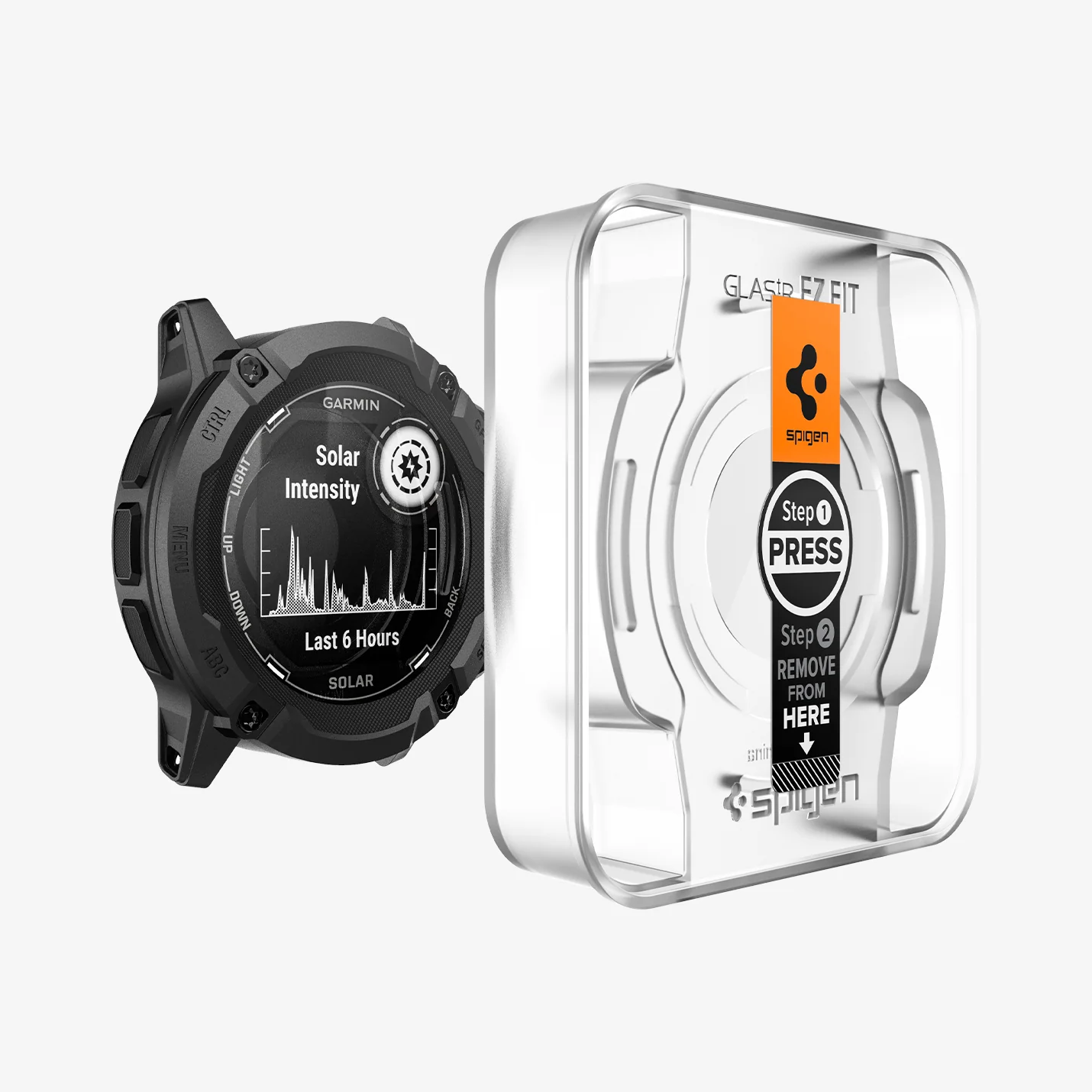 Защитное стекло Spigen GLAS.tR EZ Fit for Garmin Instinct 2X Solar (AGL09345)