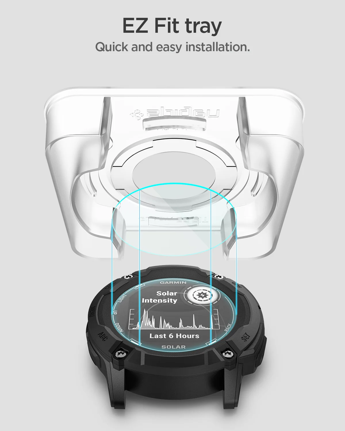 Защитное стекло Spigen GLAS.tR EZ Fit for Garmin Instinct 2X Solar (AGL09345)