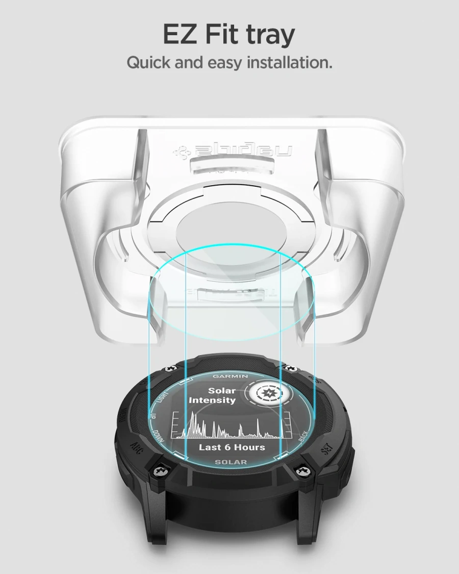 Защитное стекло Spigen GLAS.tR EZ Fit for Garmin Instinct 2X Solar (AGL09345)