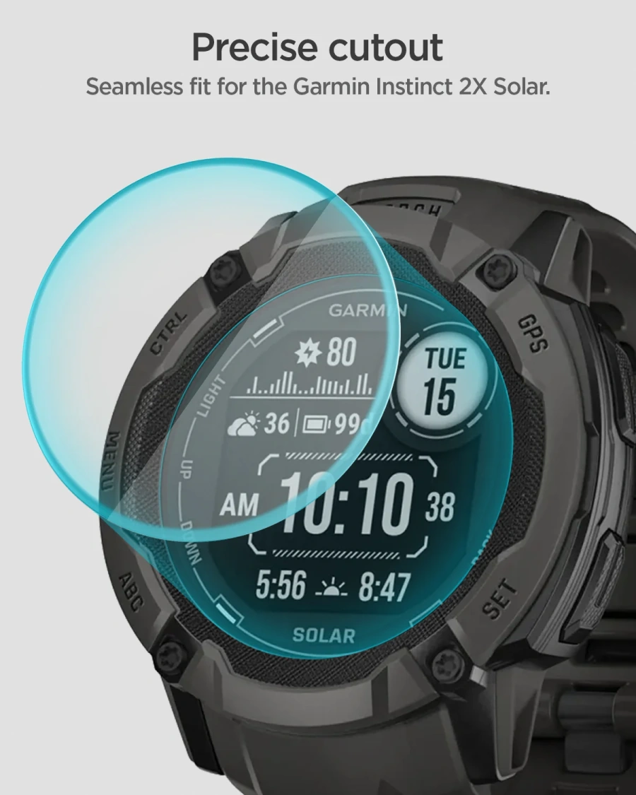 Защитное стекло Spigen GLAS.tR EZ Fit for Garmin Instinct 2X Solar (AGL09345)