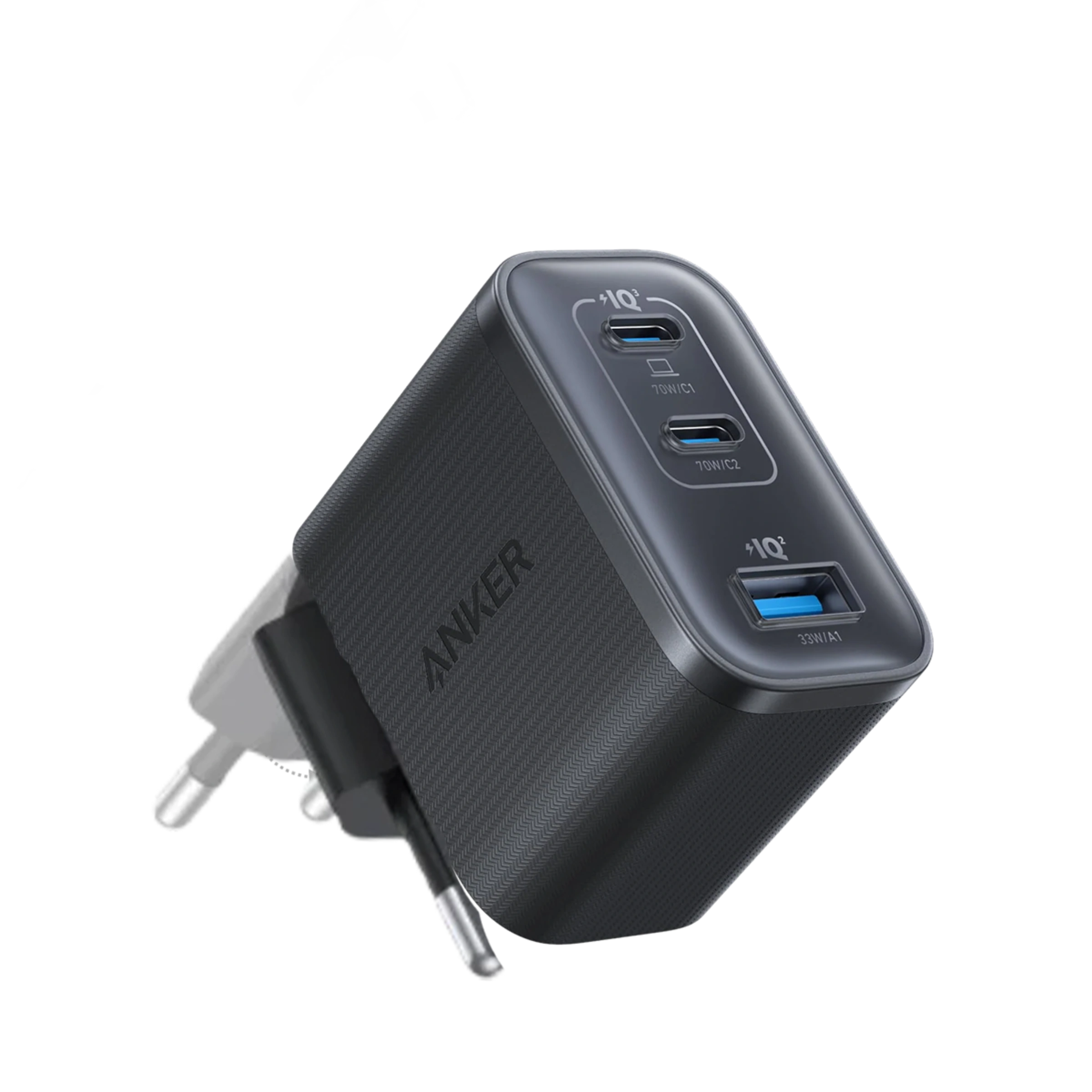 Зарядний пристрій Anker Nano Charger [70W, 3-Port] - Black Stone (A121AL11)