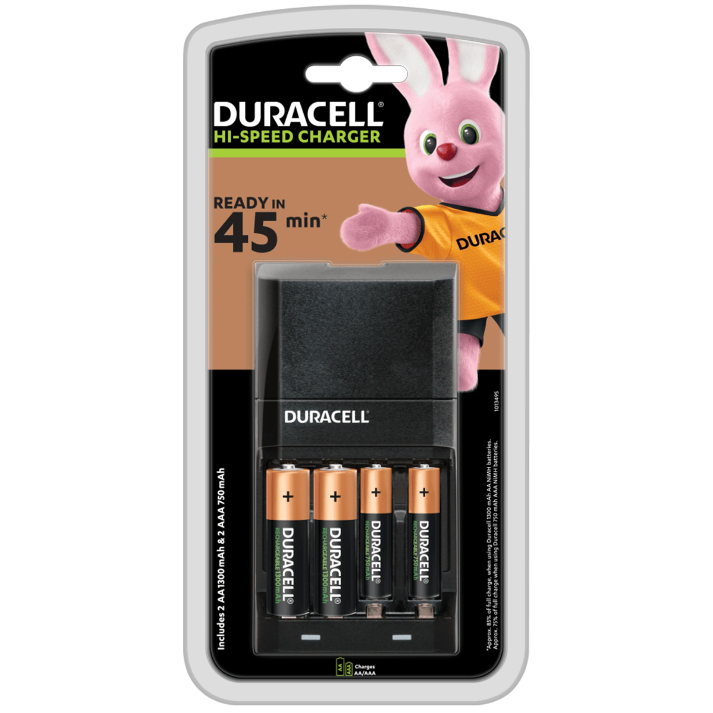 Зарядний пристрій Duracell Hi-Speed Charger CEF27 + 2×AA HR6 1300mAh + 2×AAA HR03 750mAh (5007500) Зарядний пристрій Duracell Hi-Speed Charger CEF27 + 2×AA HR6 1300mAh + 2×AAA HR03 750mAh (5007500)