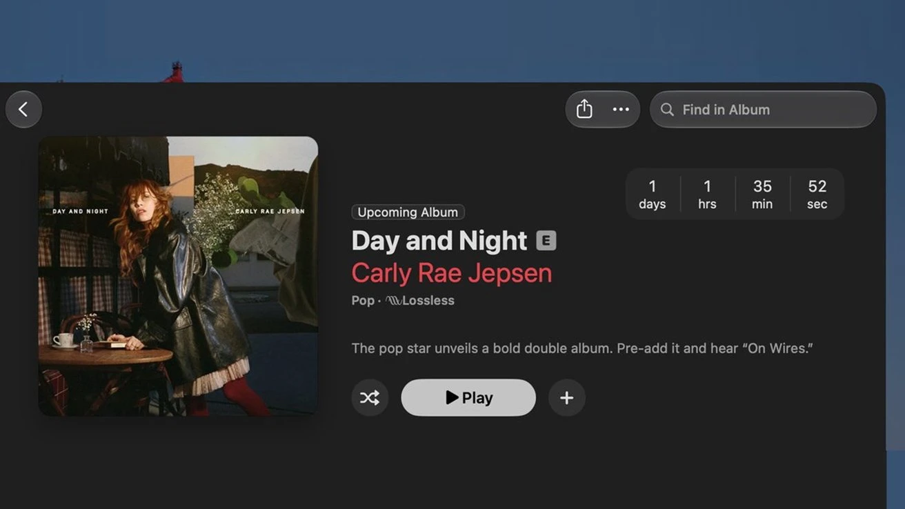 Apple Music тестує таймери зворотного відліку для альбомів: очікувати нові релізи стане зручніше: