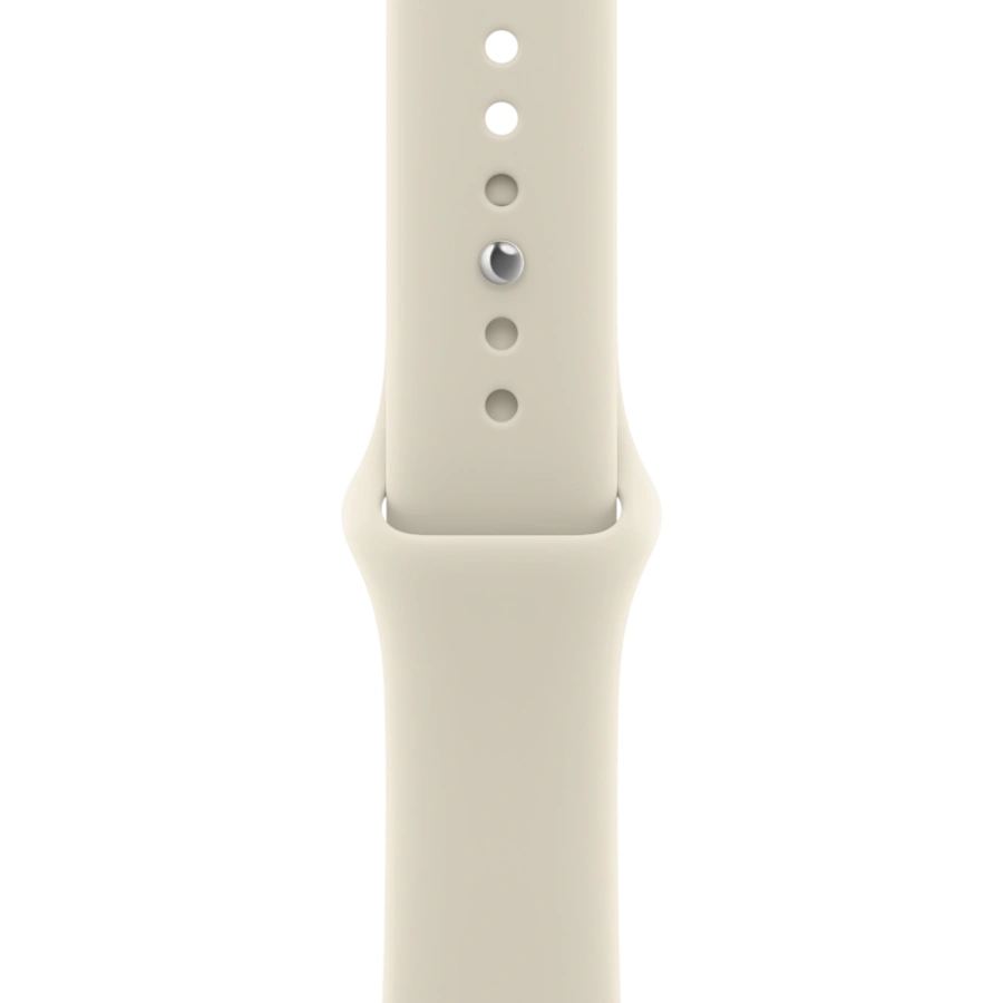 Apple Watch Series 12 GPS 42mm Light Gold Aluminum Case with Sand Sport Band - M/L (MJEE4)