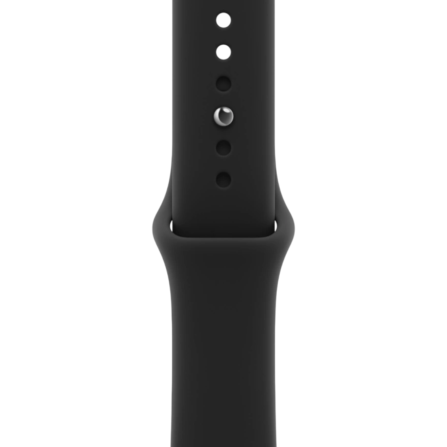 Apple Watch Series 12 GPS 46mm Black Aluminum Case with Black Sport Band - S/M (MJEK4)