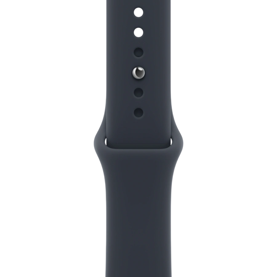 Apple Watch Series 12 GPS 46mm Space Gray Aluminum Case with Navy Blue Sport Band - S/M (MJEH4)