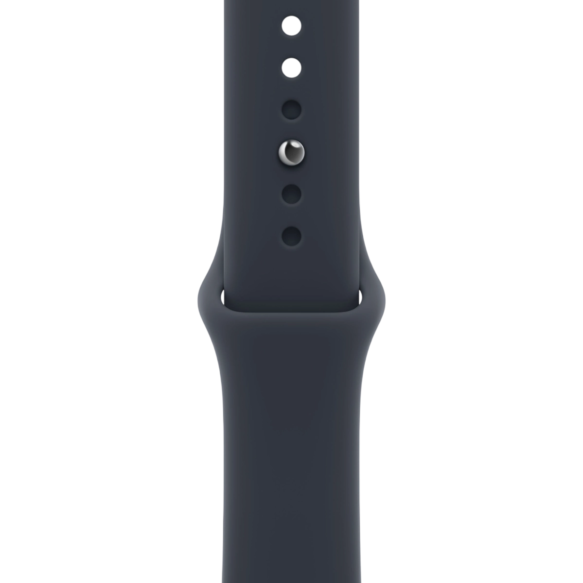Apple Watch Series 12 GPS + Cellular 42mm Natural Titanium Case with Navy Blue Sport Band - M/L (MJGG4)