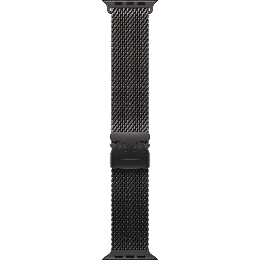Apple Watch Ultra 4 GPS + Cellular 49mm Black Titanium Case with Black Titanium Milanese Loop - Medium (MJAV4)