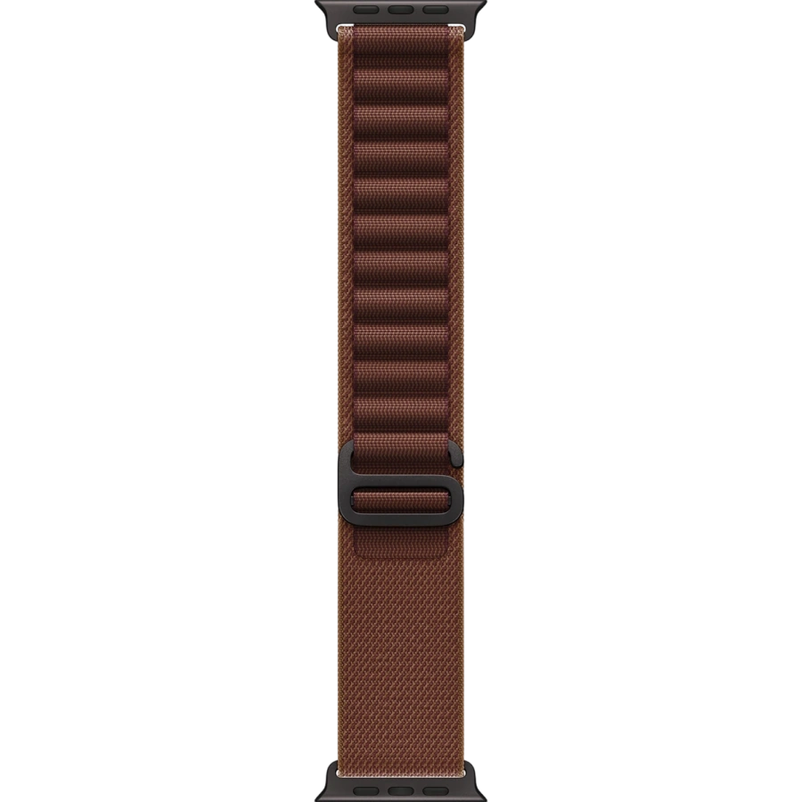 Apple Watch Ultra 4 GPS + Cellular 49mm Black Titanium Case with Burgundy Alpine Loop - Medium (MJC14)