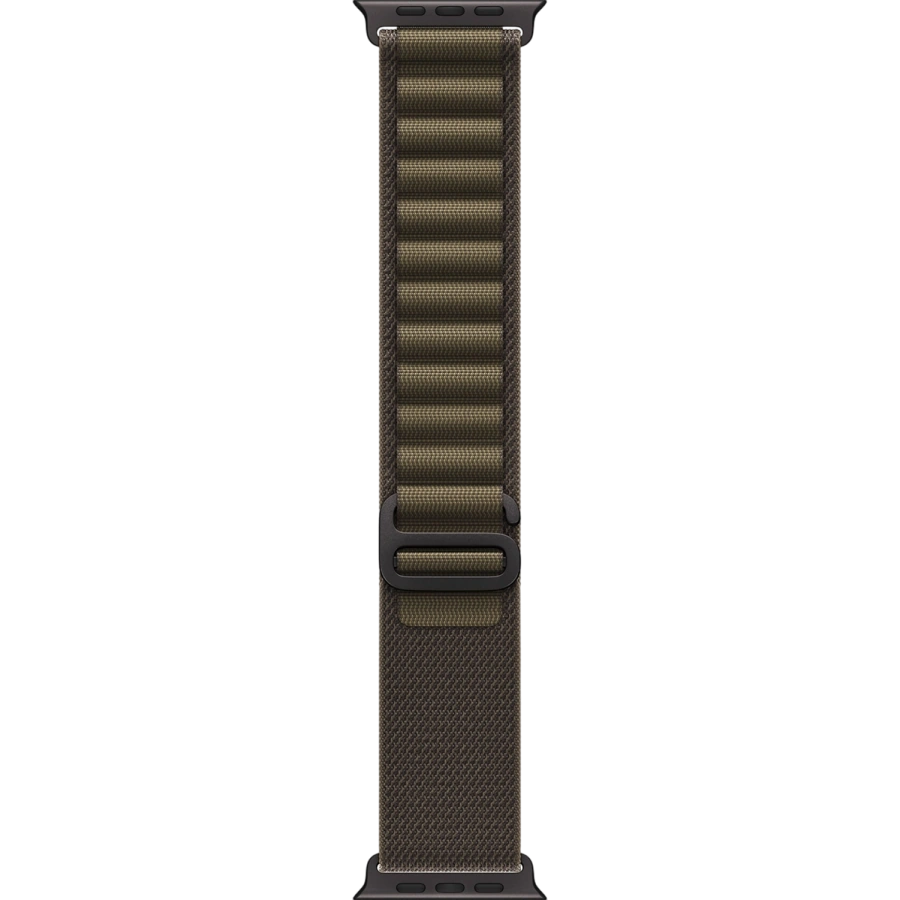 Apple Watch Ultra 4 GPS + Cellular 49mm Black Titanium Case with Dark Olive Alpine Loop - Large (MJCT4+MKDY4)