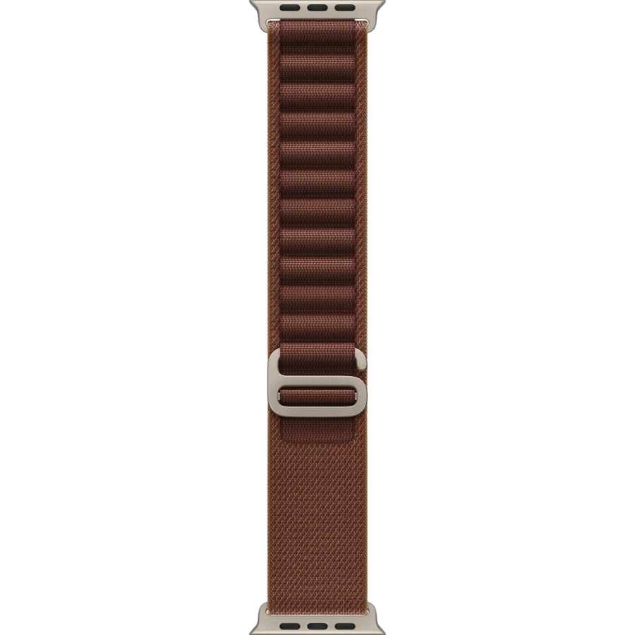 Apple Watch Ultra 4 GPS + Cellular 49mm Natural Titanium Case with Burgundy Alpine Loop - Medium (MJCR4+MK7E4)