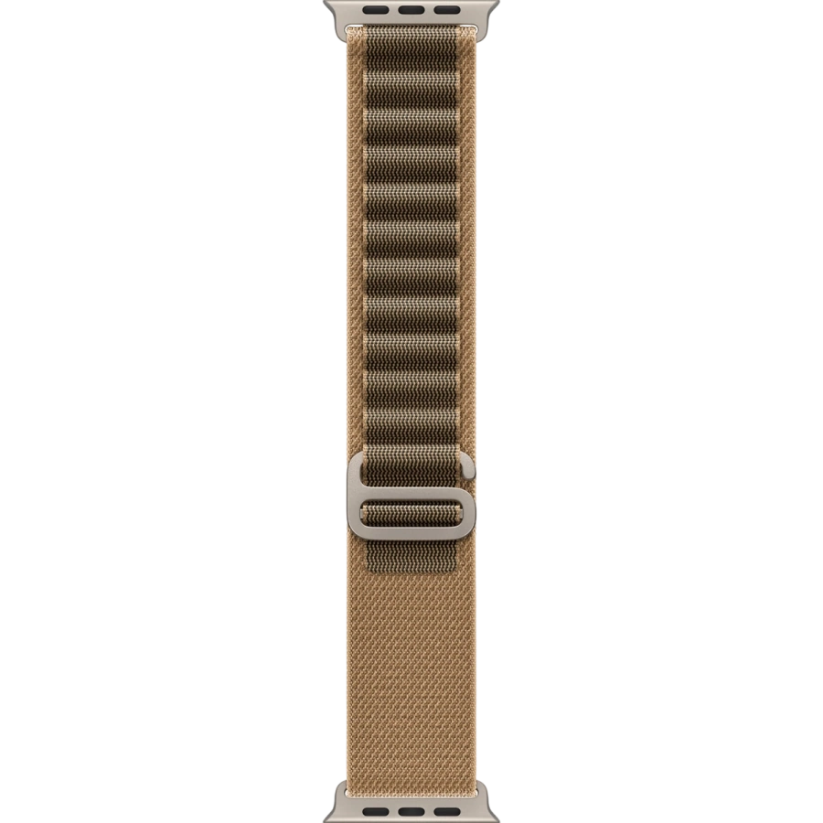 Apple Watch Ultra 4 GPS + Cellular 49mm Natural Titanium Case with Desert Alpine Loop - Large (MJAG4)
