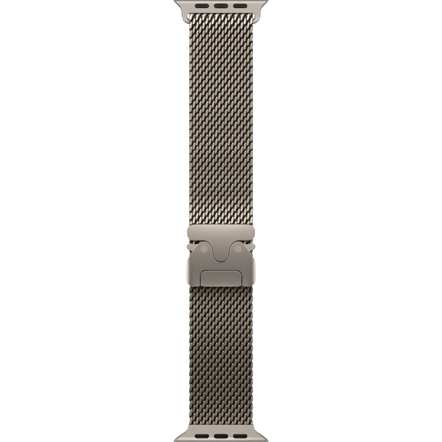 Apple Watch Ultra 4 GPS + Cellular 49mm Natural Titanium Case with Natural Titanium Milanese Loop - Medium (MJA94)