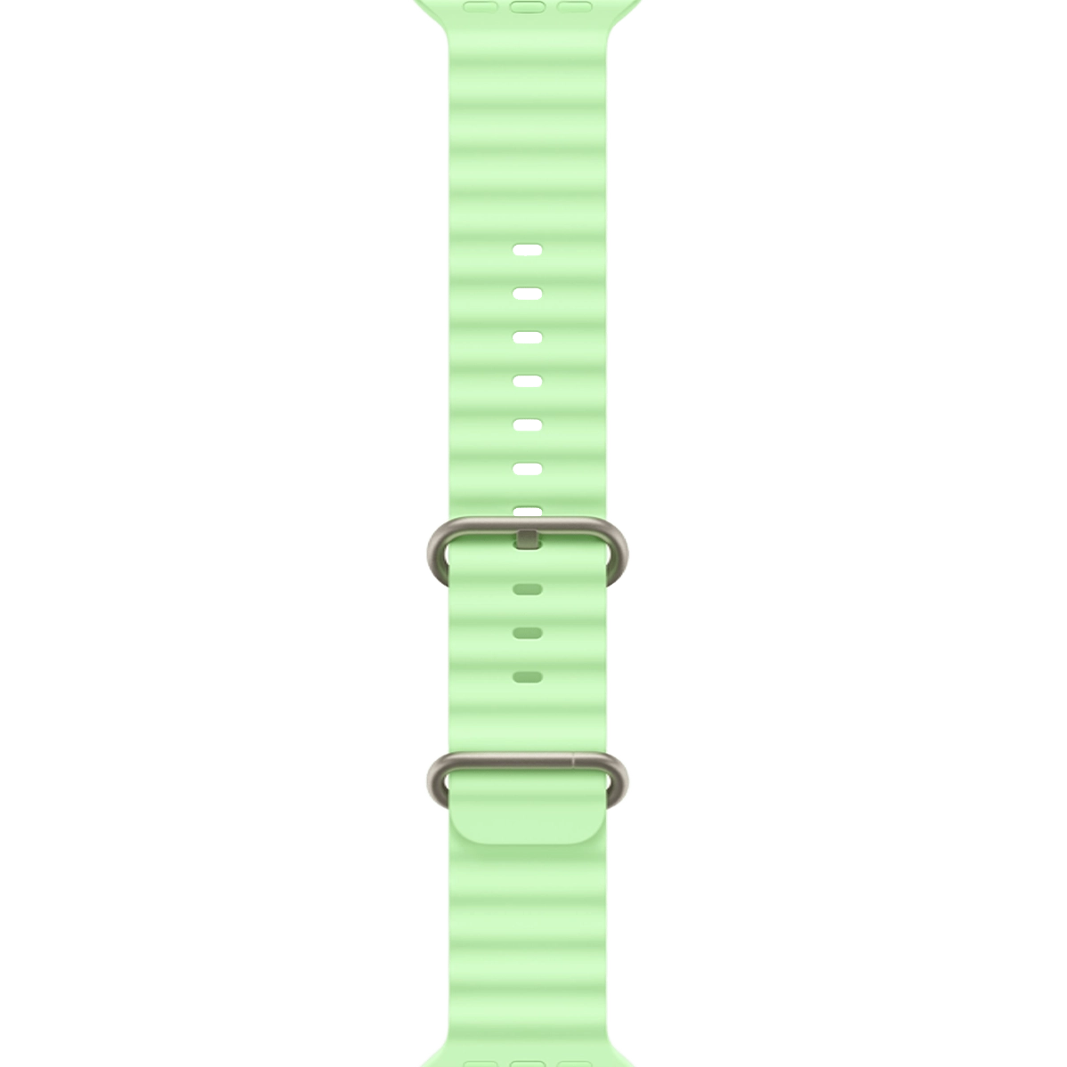 Apple Watch Ultra 4 GPS + Cellular 49mm Natural Titanium Case with Neon Green Ocean Band (MJCR4+MGCF4)