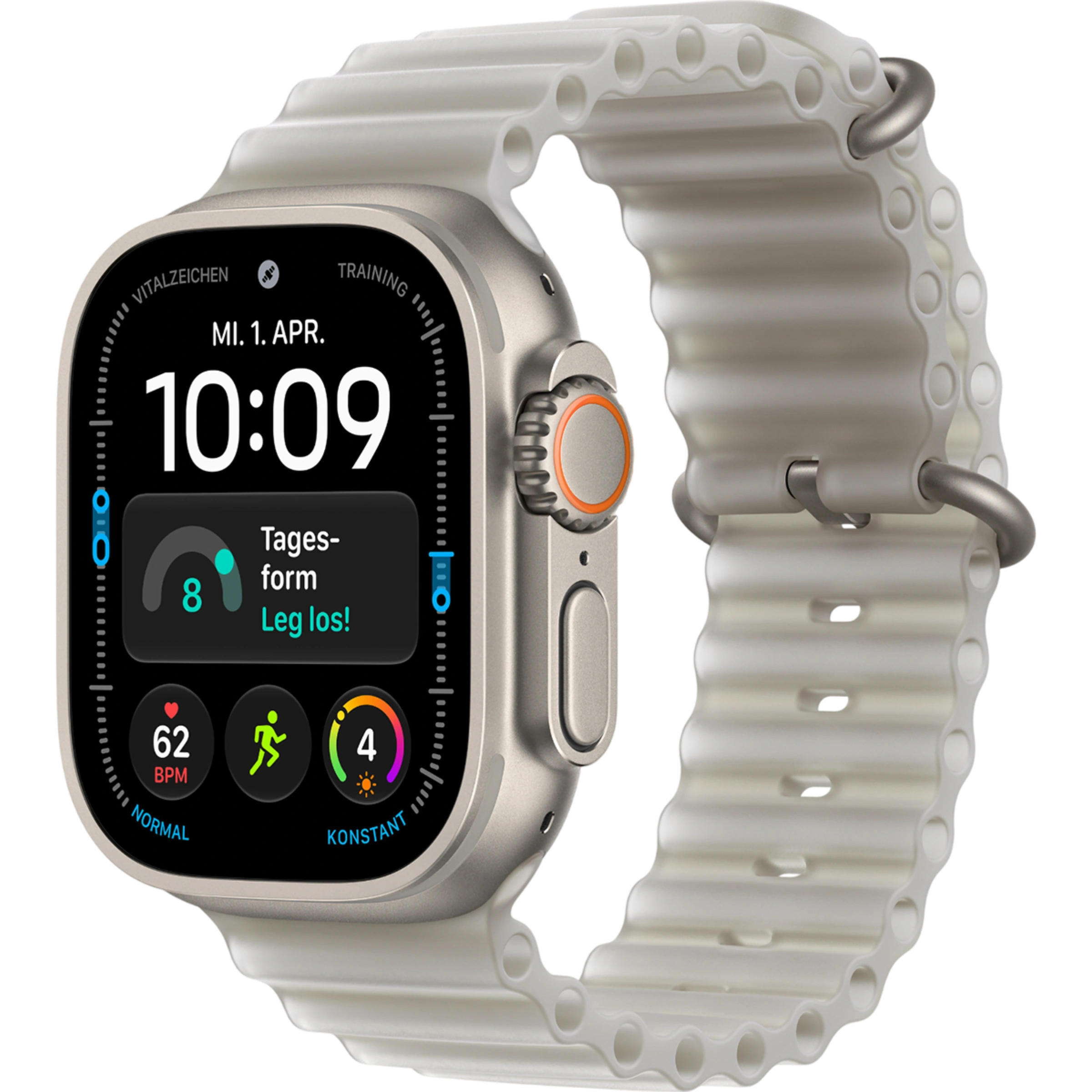 Apple Watch Ultra 4 GPS + Cellular 49mm Natural Titanium Case with Translucent Gray Ocean Band (MJAD4) Apple Watch Ultra 4 GPS + Cellular 49mm Natural Titanium Case with Translucent Gray Ocean Band (MJAD4)