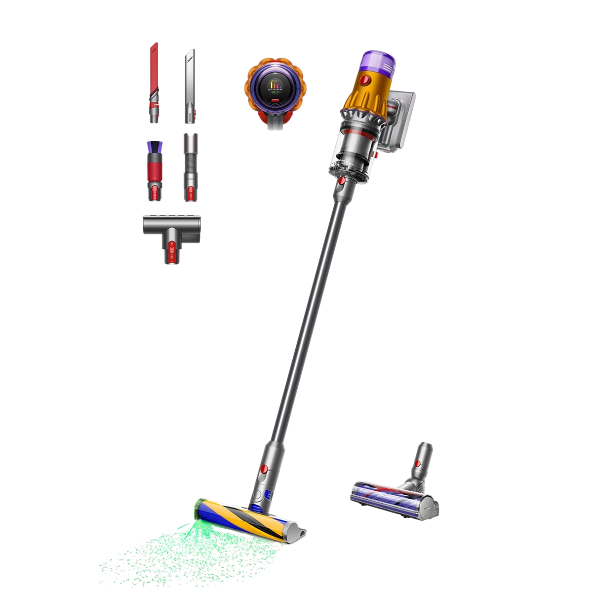 Бездротовий пилосос Dyson V12 Detect Slim 2026 зі спеціальним набором аксесуарів (637744-01)