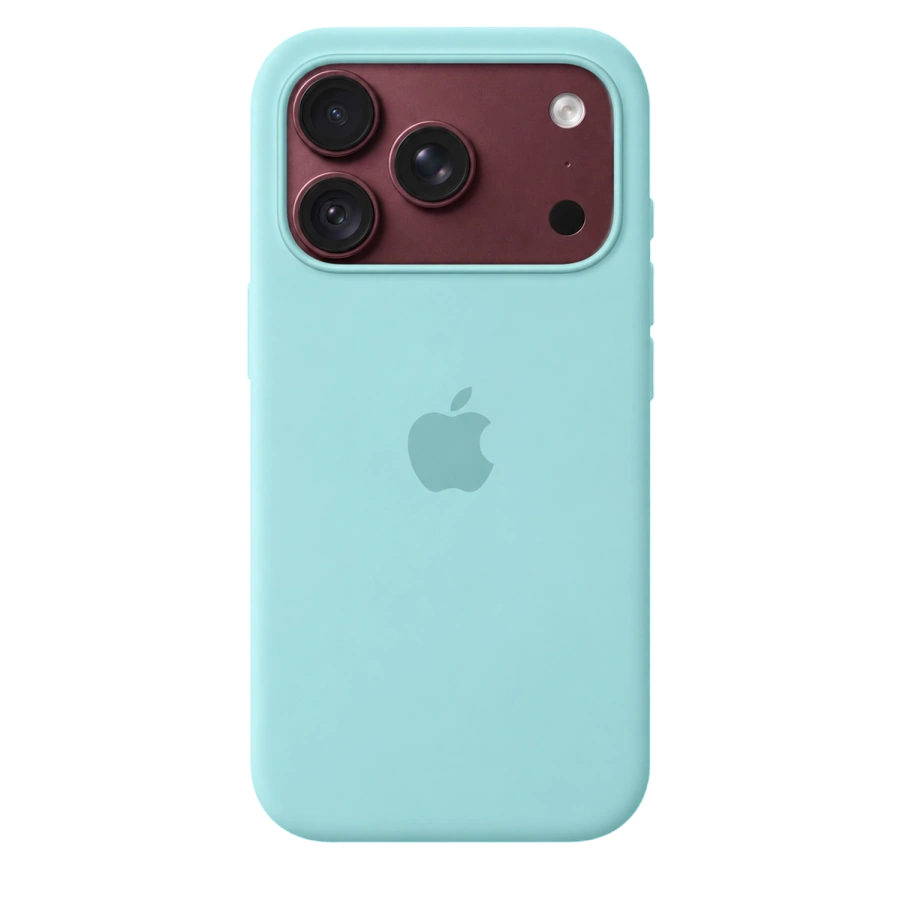 Чехол Apple iPhone 18 Pro / 17 Pro Silicone Case with MagSafe Lux Copy - Aquamarine