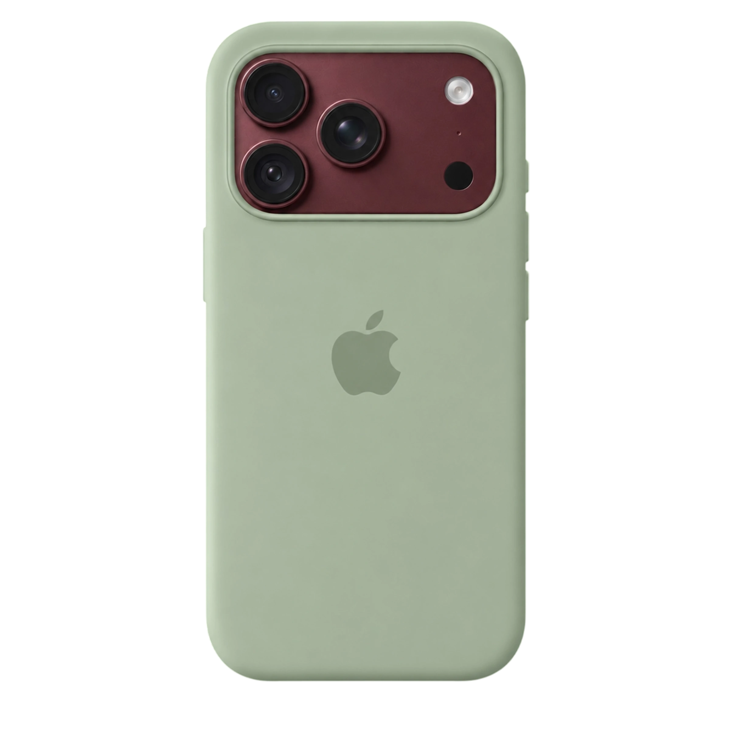 Чехол Apple iPhone 18 Pro / 17 Pro Silicone Case with MagSafe Lux Copy - Light Moss