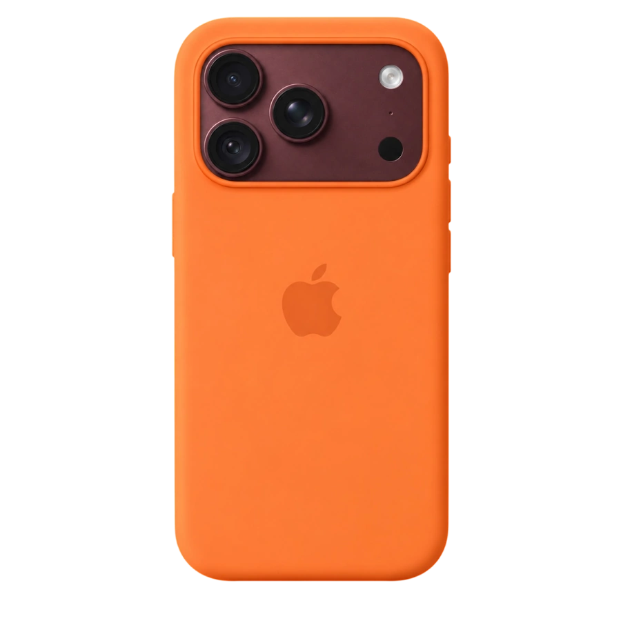Чехол Apple iPhone 18 Pro / 17 Pro Silicone Case with MagSafe Lux Copy - Orange