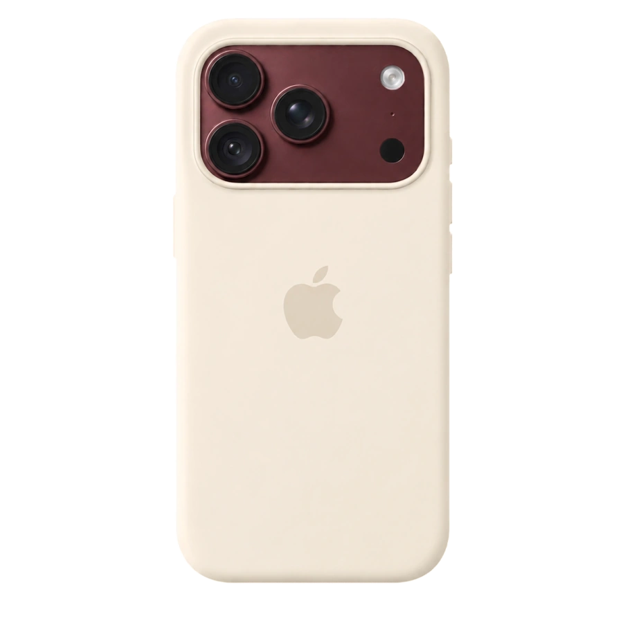 Чехол Apple iPhone 18 Pro / 17 Pro Silicone Case with MagSafe Lux Copy - Vanilla