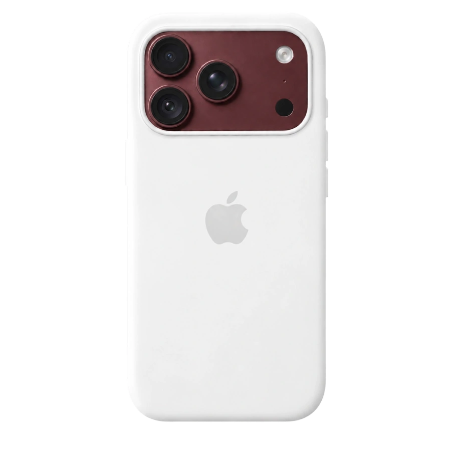 Чехол Apple iPhone 18 Pro / 17 Pro Silicone Case with MagSafe Lux Copy - White