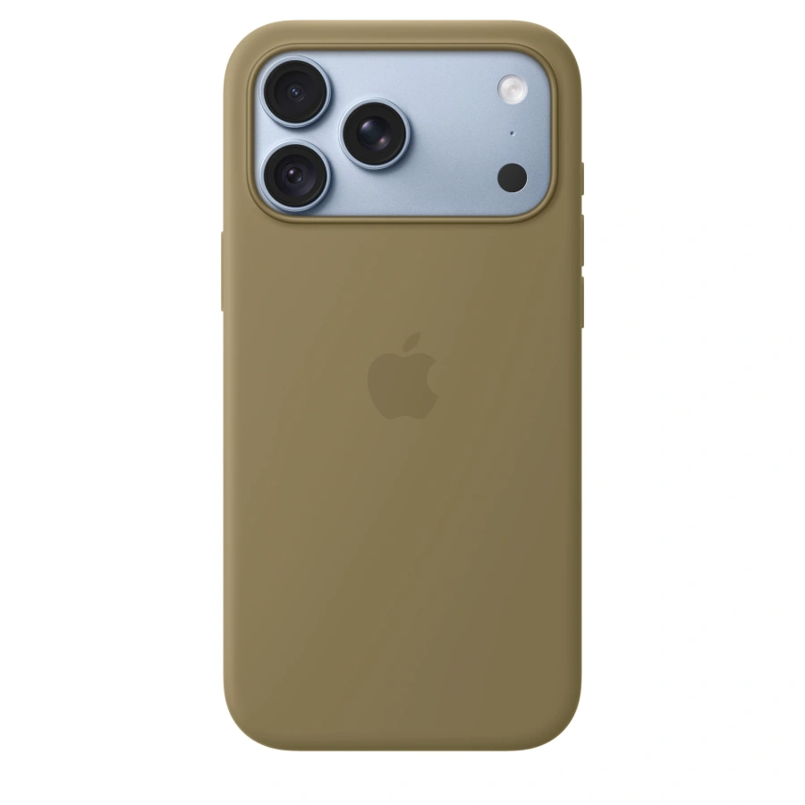 Чехол Apple iPhone 18 Pro Max / 17 Pro Max Silicone Case with MagSafe Lux Copy - Olive