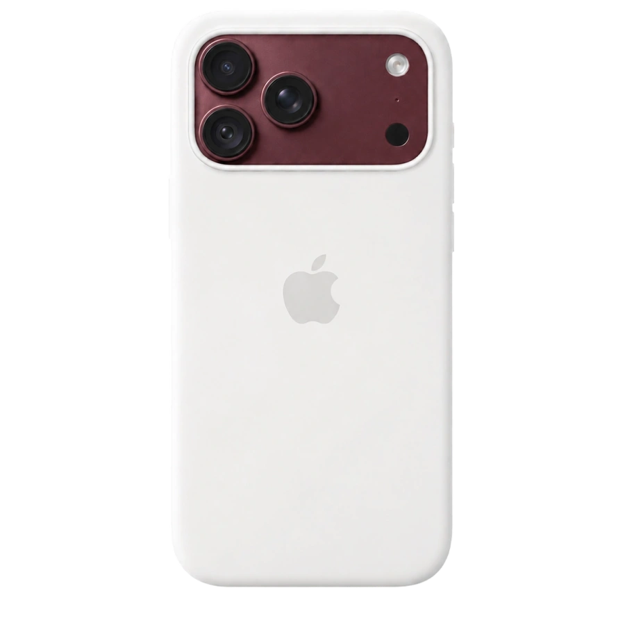 Чехол Apple iPhone 18 Pro Max / 17 Pro Max Silicone Case with MagSafe Lux Copy - White