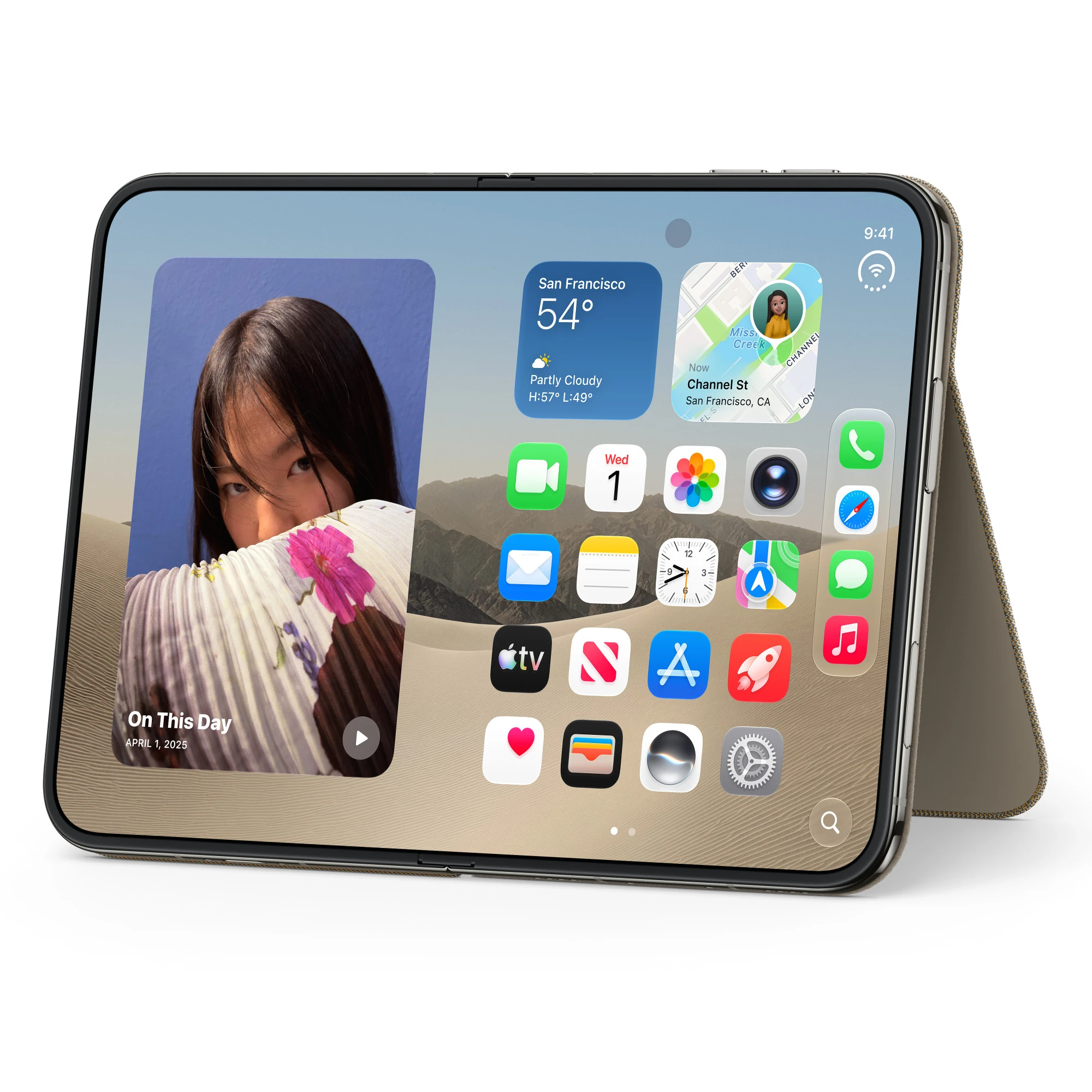 Чохол Apple iPhone Duo Folio with Kickstand – Taupe (MKR64)