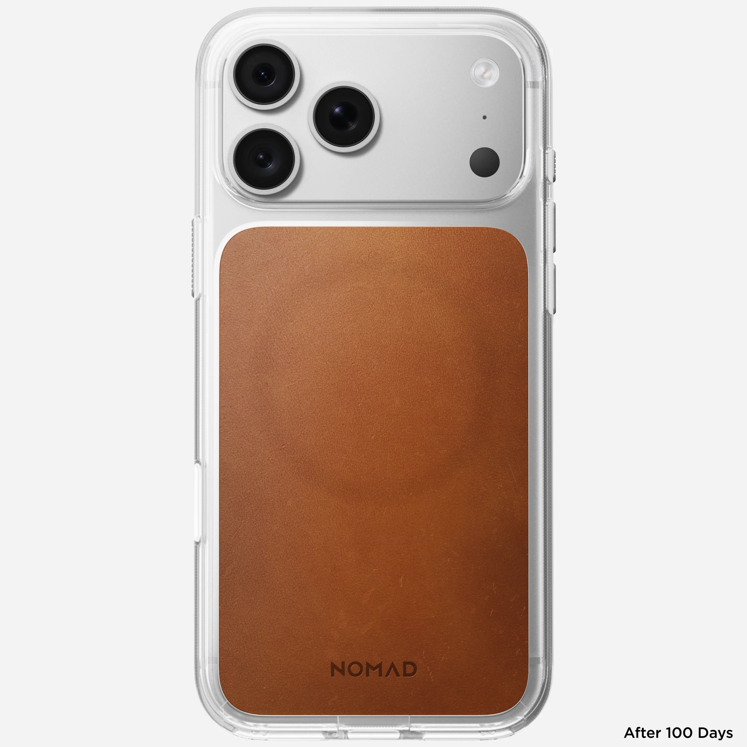 Чохол Nomad Clear Horween Leather Case for iPhone 18 Pro/17 Pro - Saddle (NM017743858)