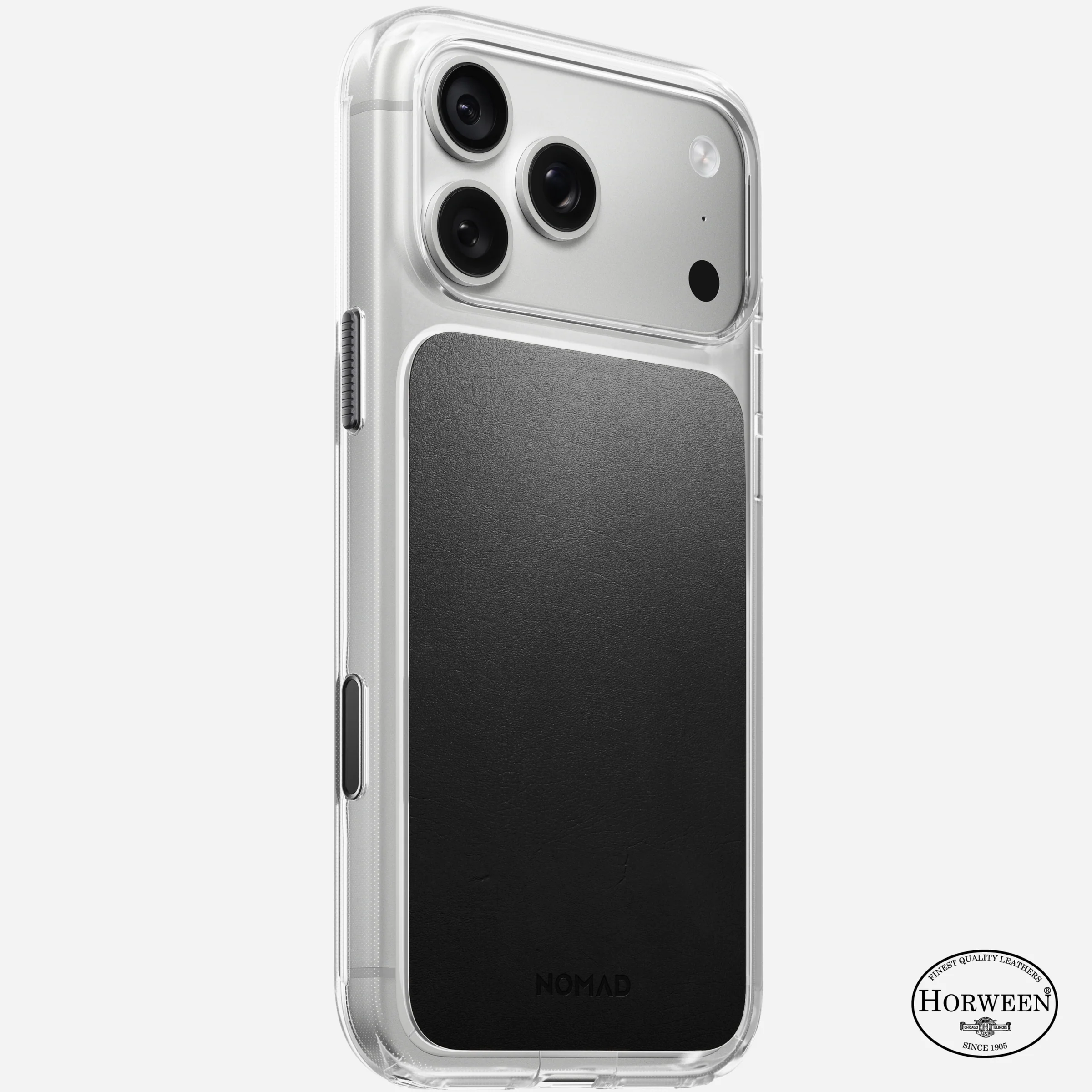 Чохол Nomad Clear Horween Leather Case for iPhone 18 Pro/17 Pro - Black (NM017781858)