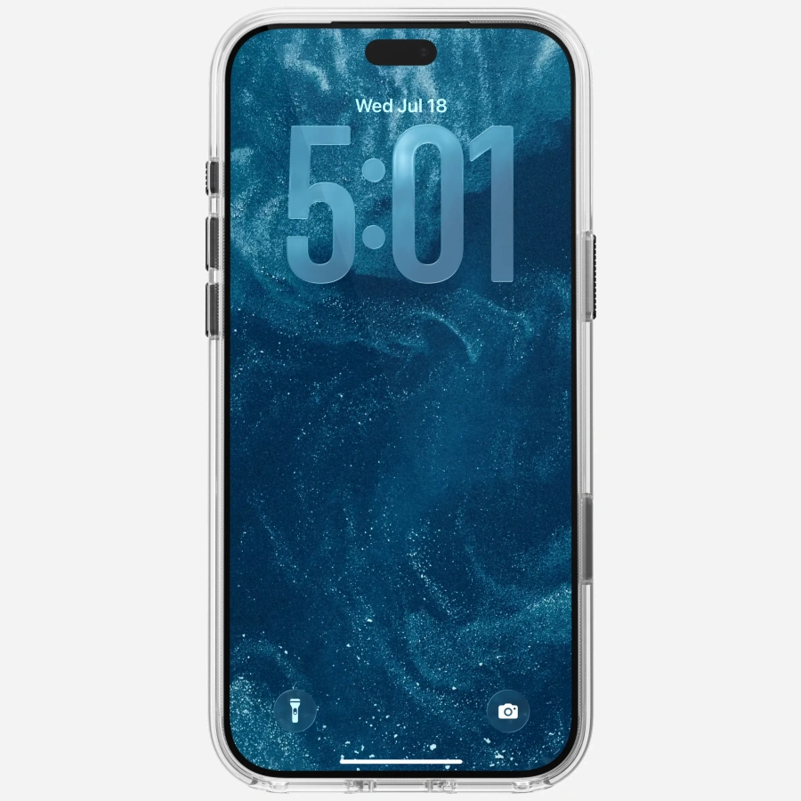 Чохол Nomad Clear Horween Leather Case for iPhone 18 Pro/17 Pro - Black (NM017781858)