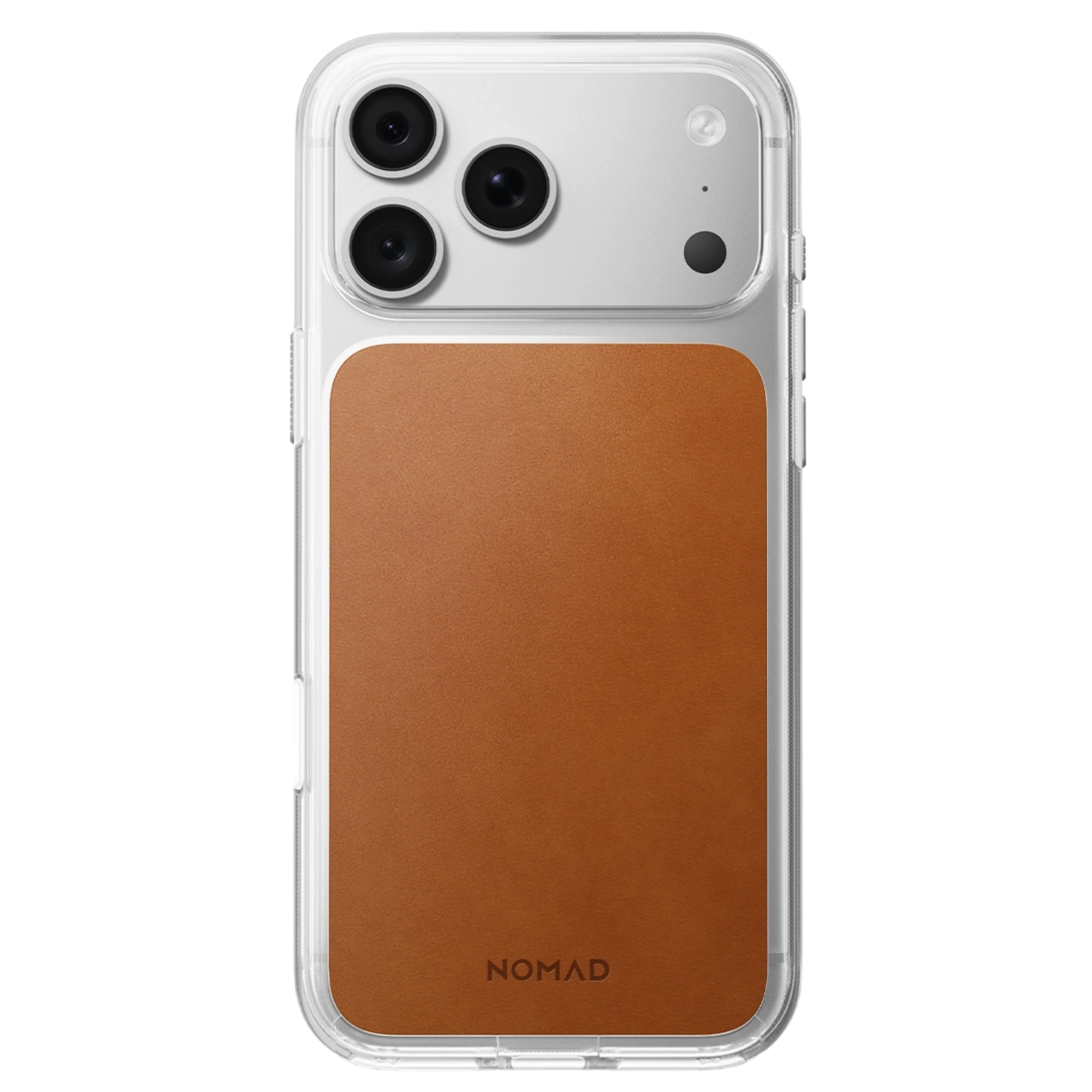Чохол Nomad Clear Horween Leather Case for iPhone 18 Pro Max/17 Pro Max - Saddle (NM017736858)