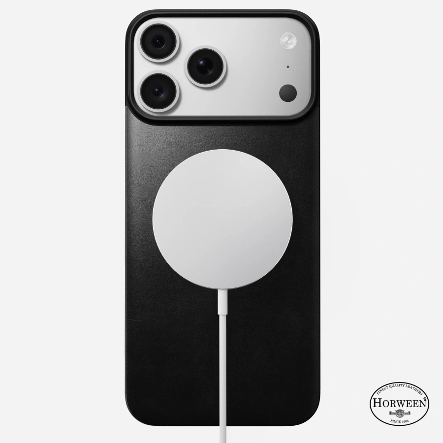 Чехол Nomad Magnetic Horween Leather Back Case for iPhone 18 Pro Max/17 Pro Max - Black (NM009377858)