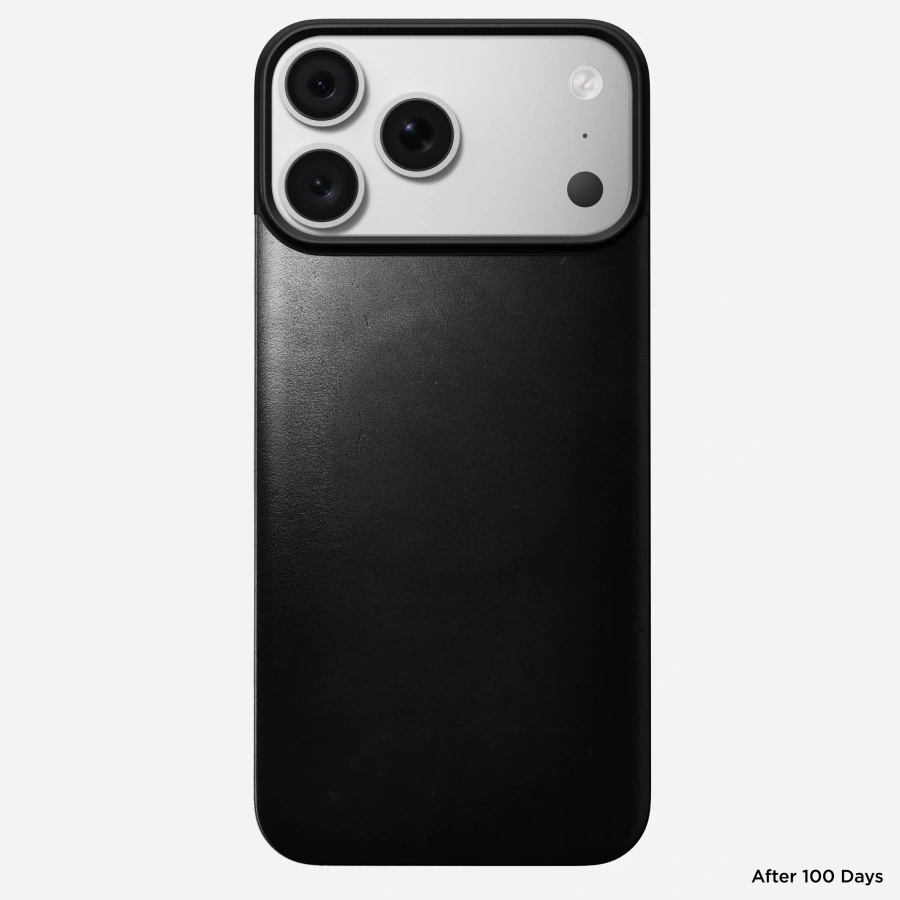 Чехол Nomad Magnetic Horween Leather Back Case for iPhone 18 Pro Max/17 Pro Max - Black (NM009377858)