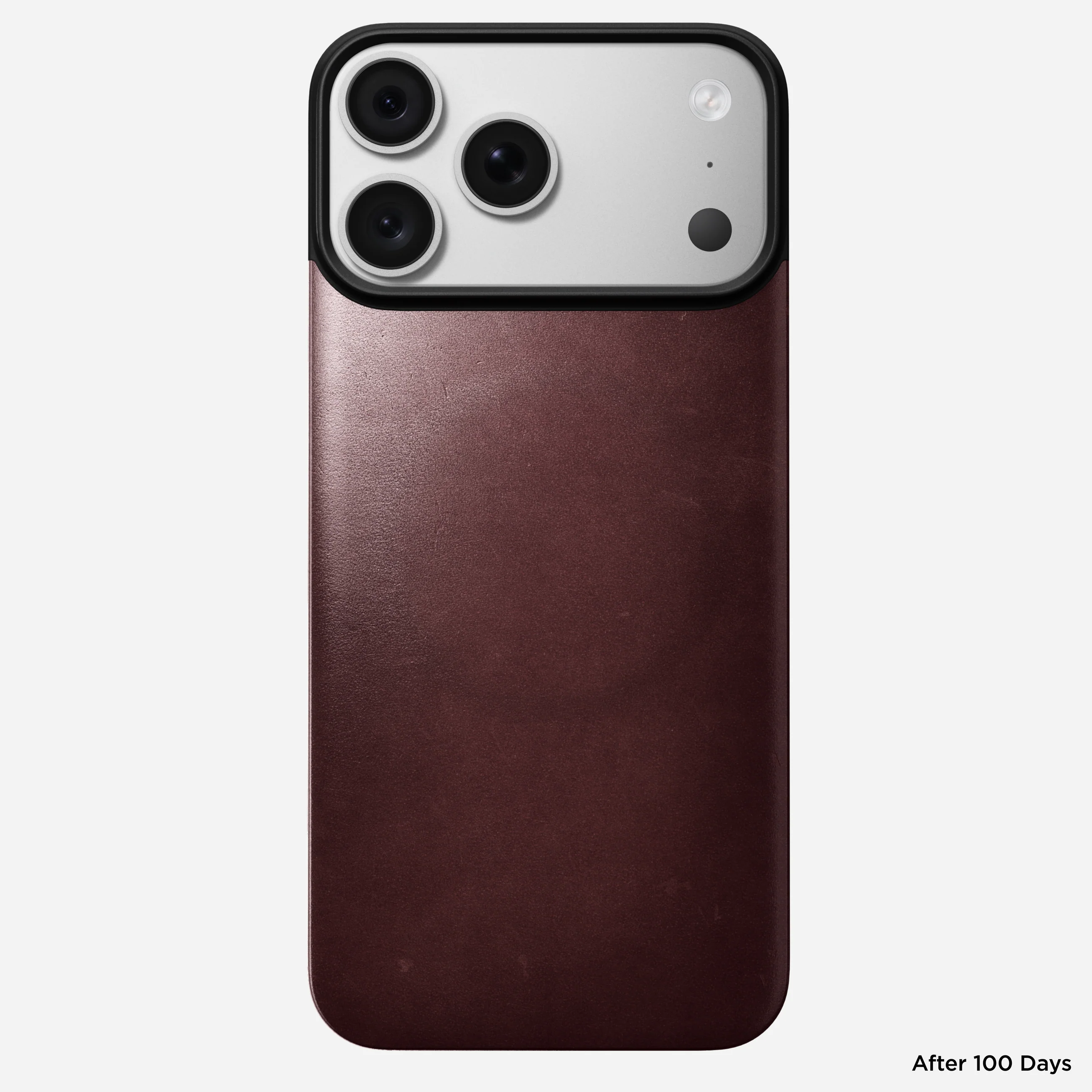 Чехол Nomad Magnetic Horween Leather Back Case for iPhone 18 Pro/17 Pro - Burgundy Chromexcel [Limited Edition] (NM009391858)