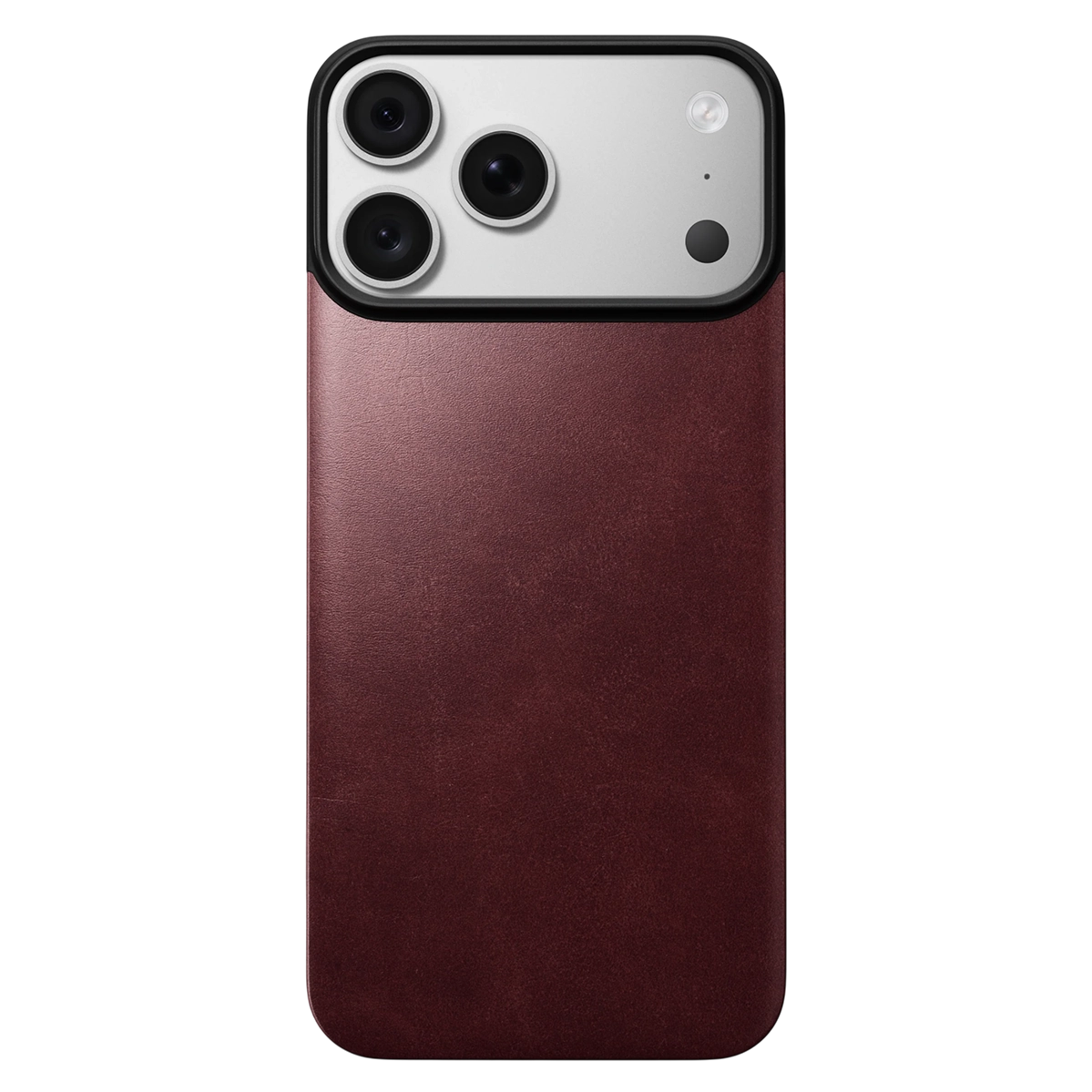 Чехол Nomad Magnetic Horween Leather Back Case for iPhone 18 Pro/17 Pro - Burgundy Chromexcel [Limited Edition] (NM009391858)
