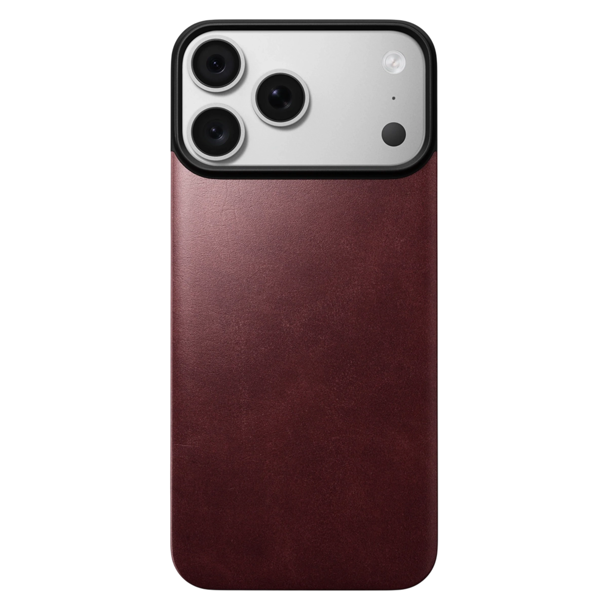 Чехол Nomad Magnetic Horween Leather Back Case for iPhone 18 Pro Max/17 Pro Max - Burgundy Chromexcel [Limited Edition] (NM009346858)