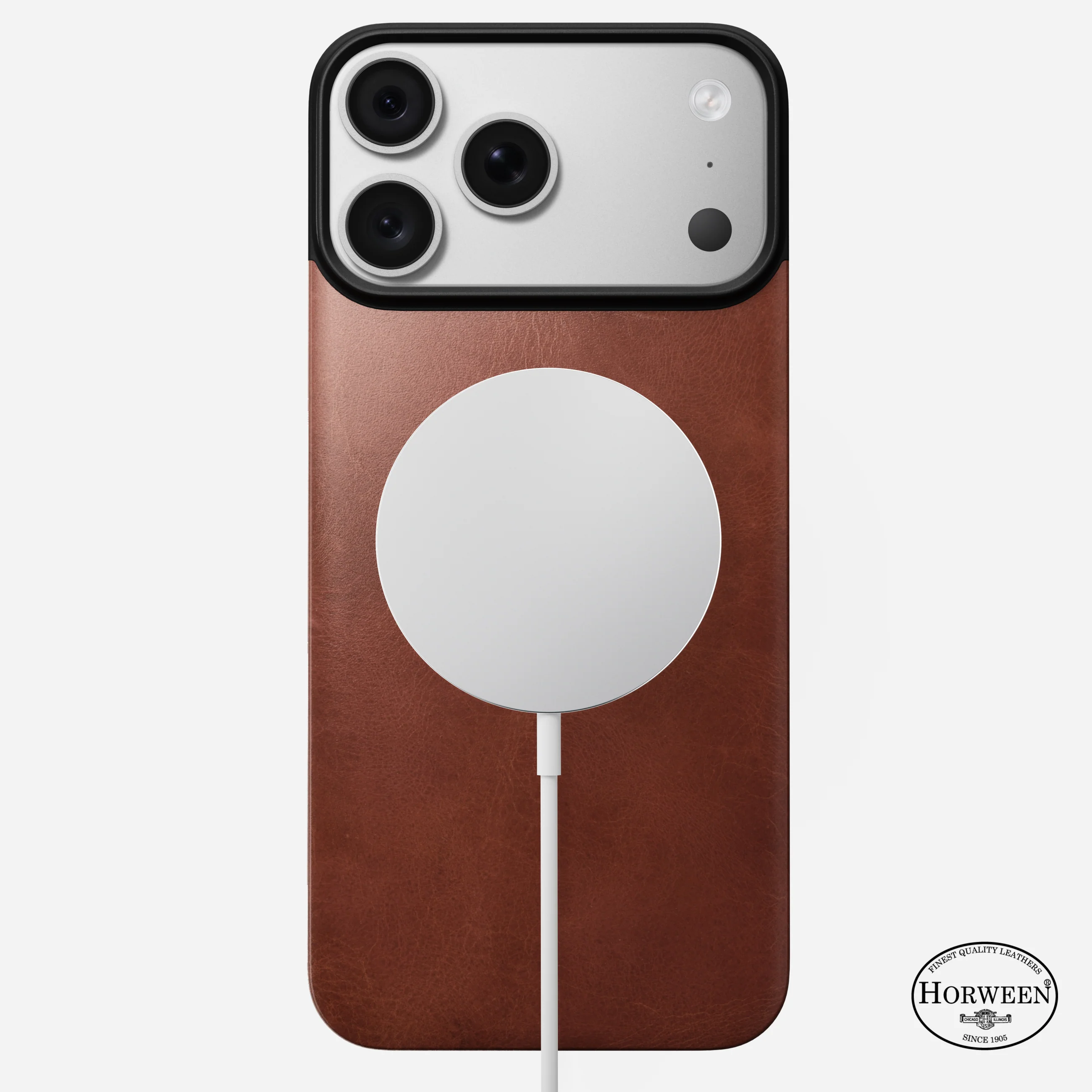 Чехол Nomad Magnetic Horween Leather Back Case for iPhone 18 Pro Max/17 Pro Max - Olde Dublin [Limited Edition] (NM009353858)