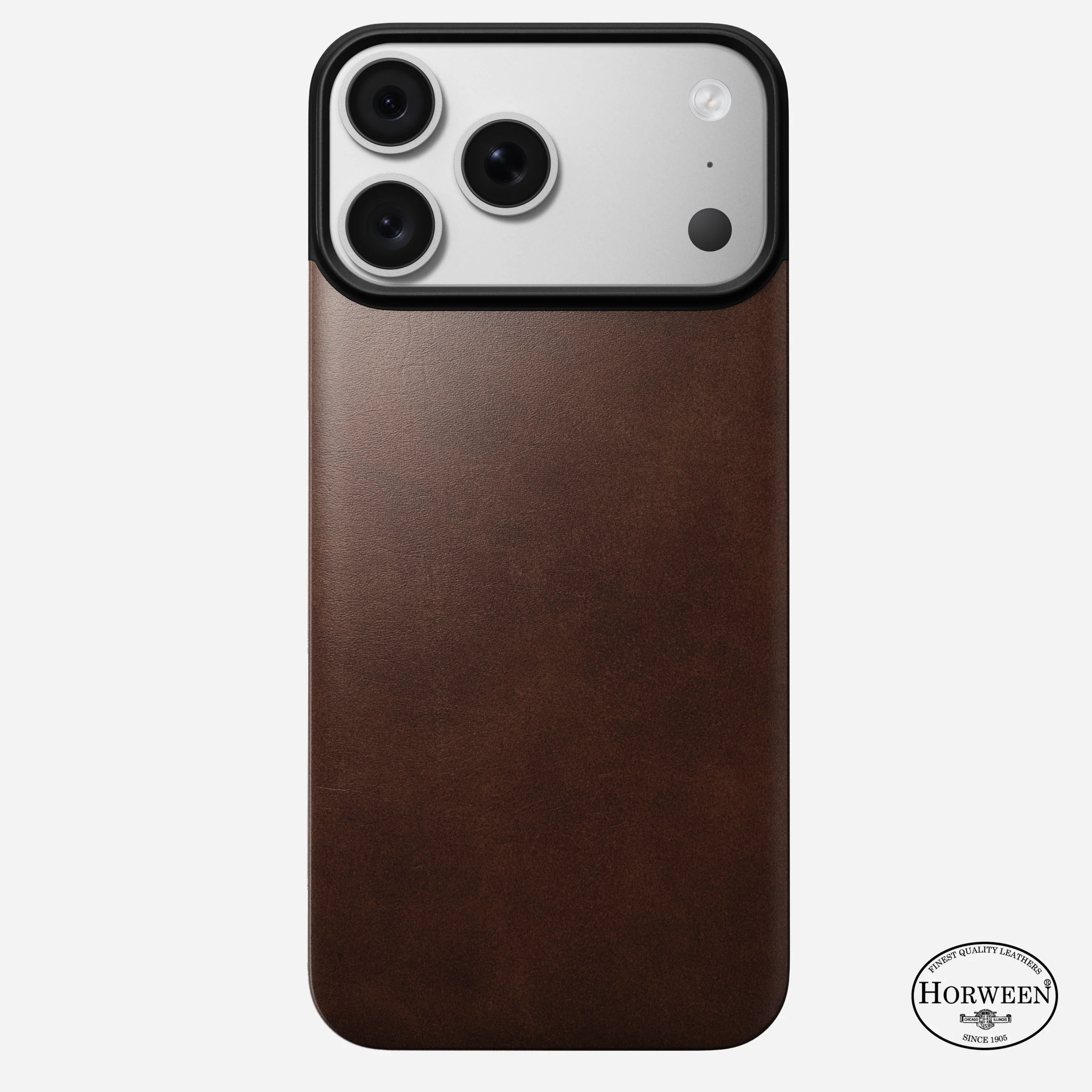 Чехол Nomad Magnetic Horween Leather Back Case for iPhone 18 Pro/17 Pro - Rustic Brown (NM009384858)
