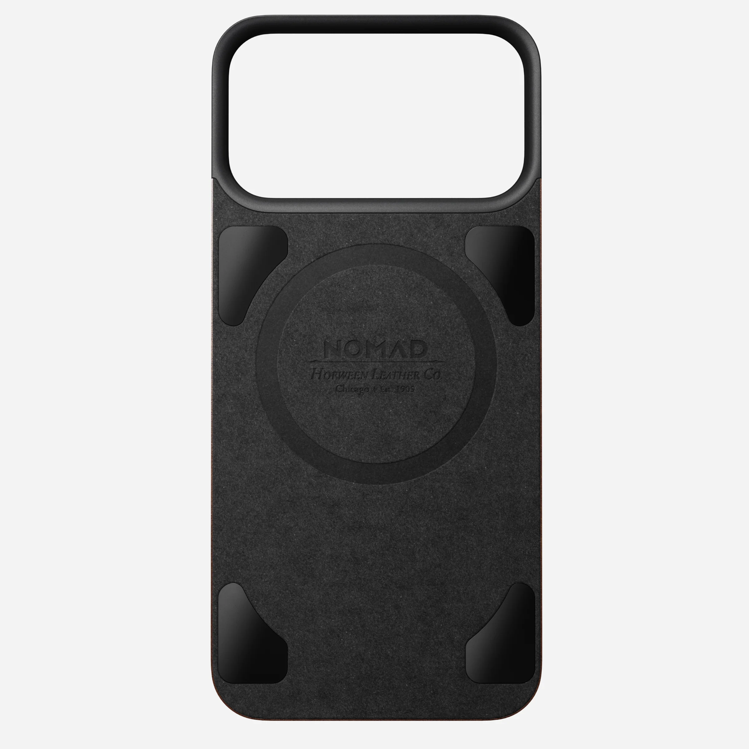 Чехол Nomad Magnetic Horween Leather Back Case for iPhone 18 Pro/17 Pro - Rustic Brown (NM009384858)