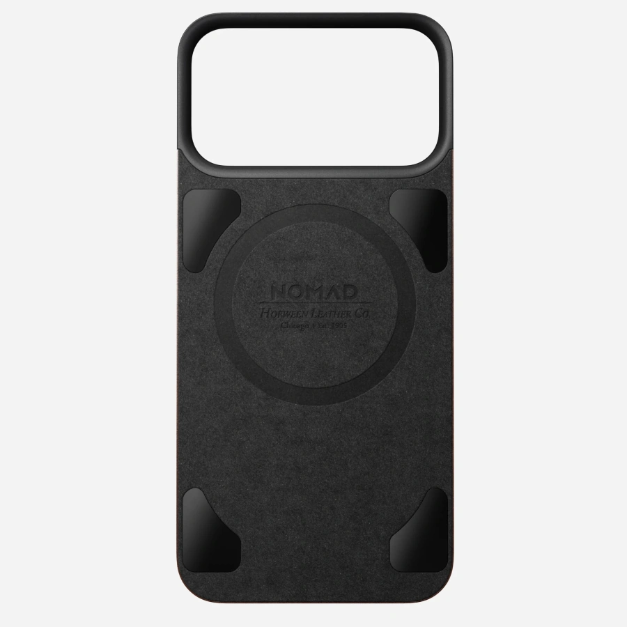 Чехол Nomad Magnetic Horween Leather Back Case for iPhone 18 Pro/17 Pro - Rustic Brown (NM009384858)