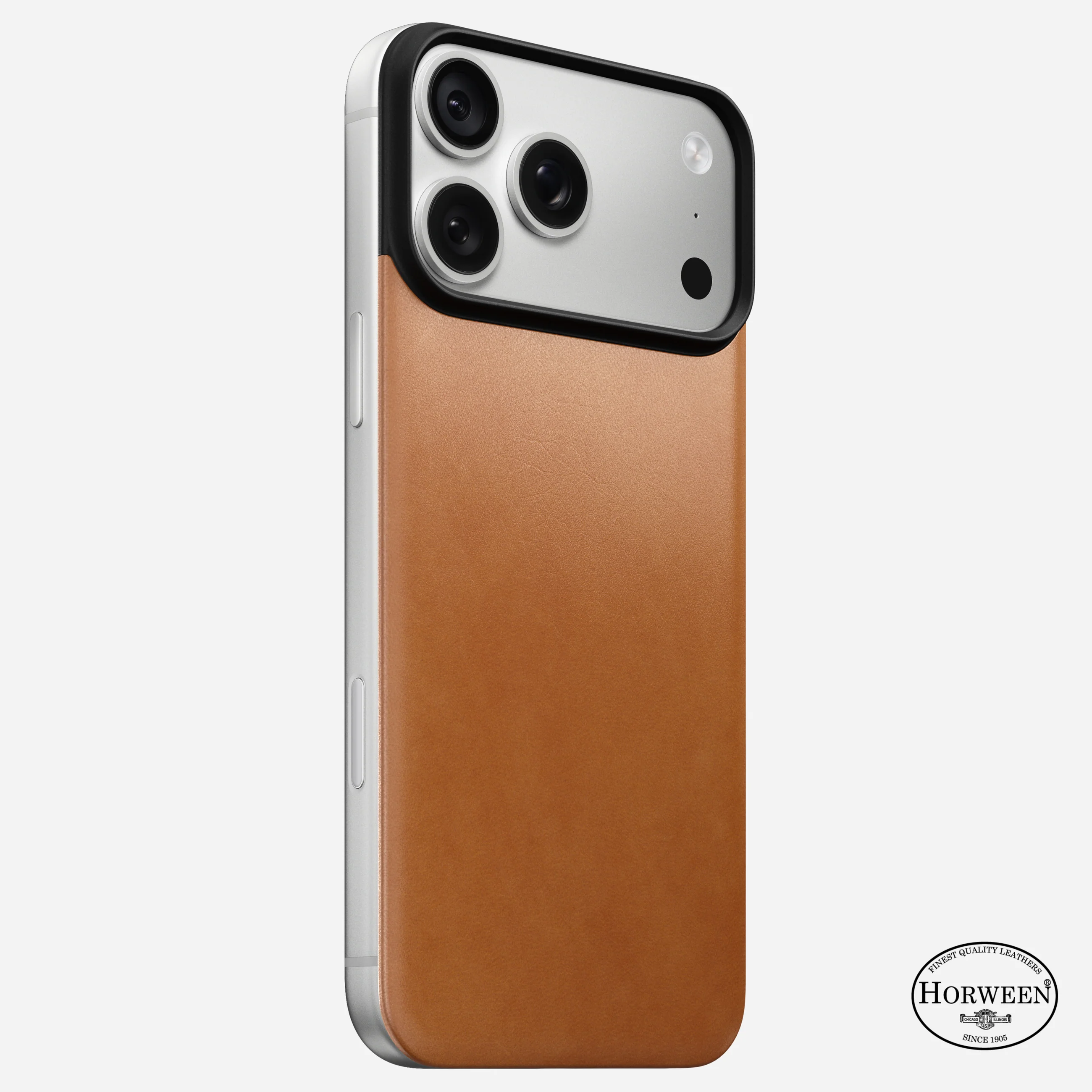 Чехол Nomad Magnetic Horween Leather Back Case for iPhone 18 Pro Max/17 Pro Max - Saddle (NM009360858)