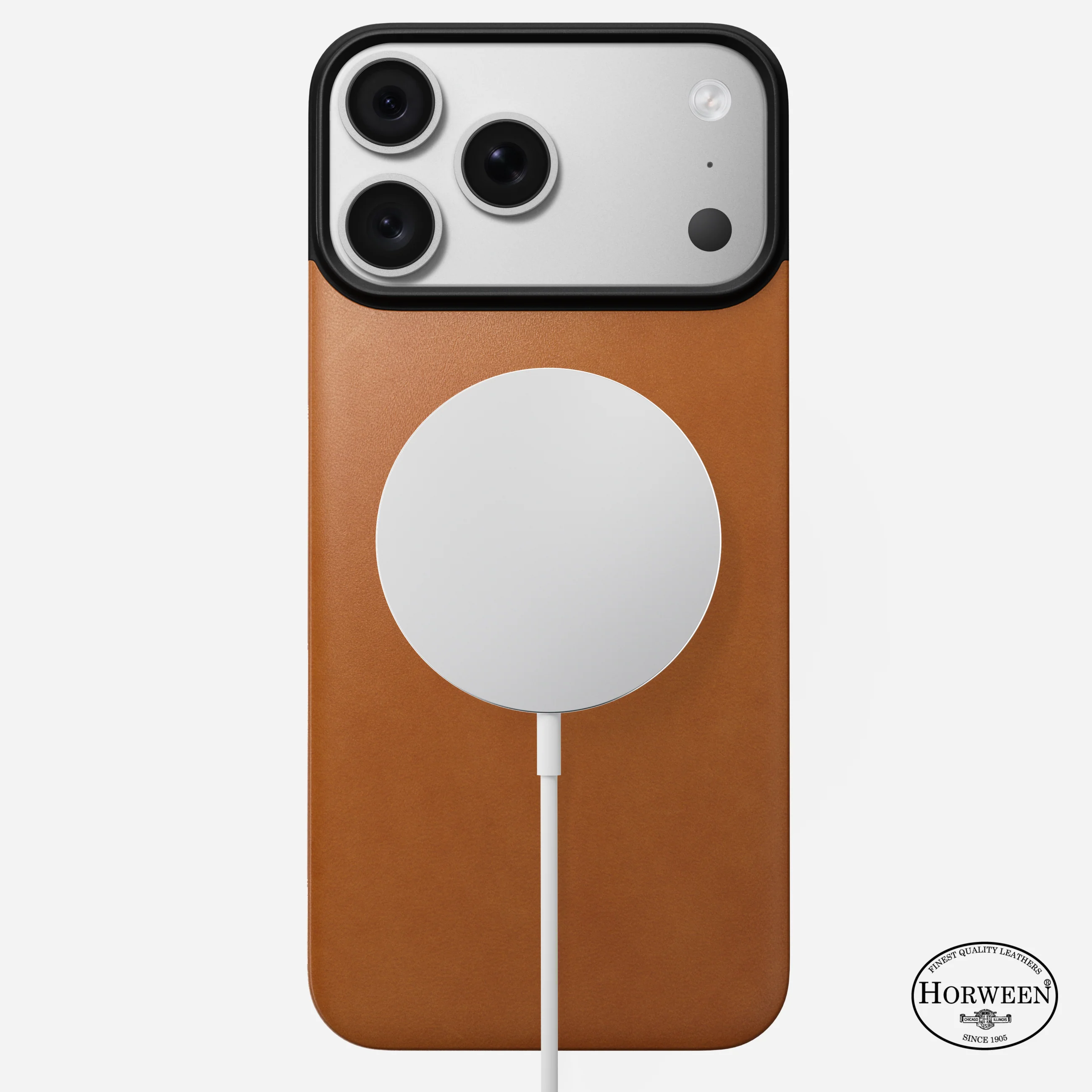 Чехол Nomad Magnetic Horween Leather Back Case for iPhone 18 Pro Max/17 Pro Max - Saddle (NM009360858)