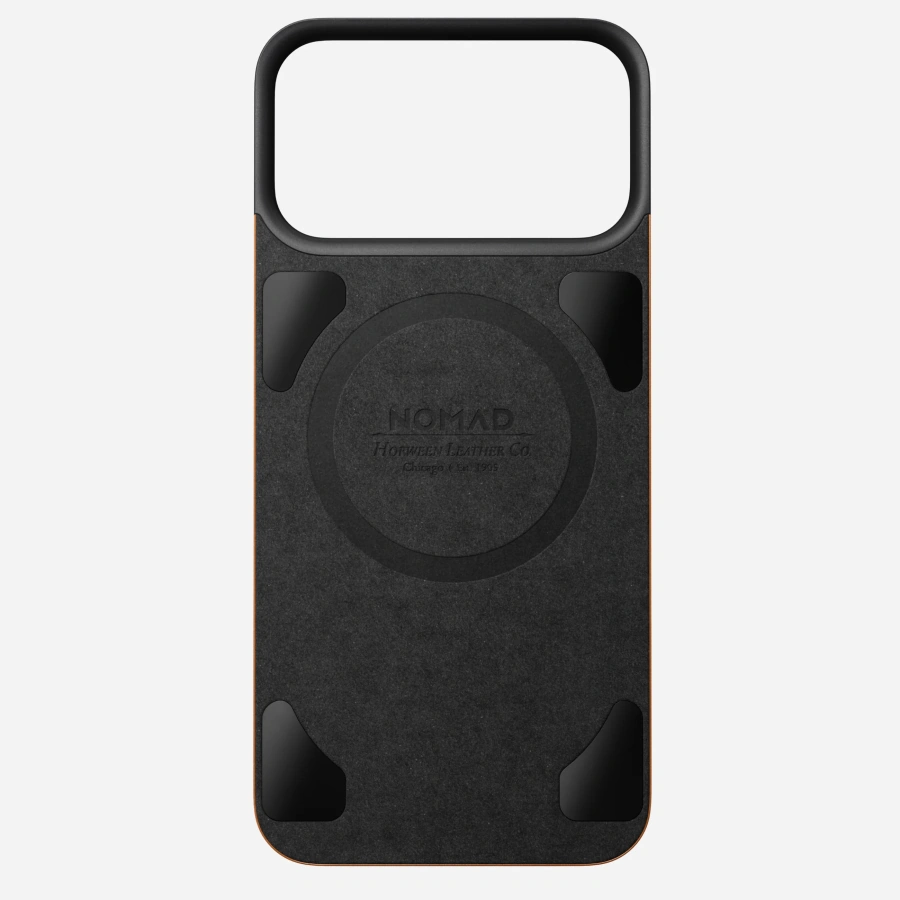 Чехол Nomad Magnetic Horween Leather Back Case for iPhone 18 Pro/17 Pro - Saddle (NM009414858)
