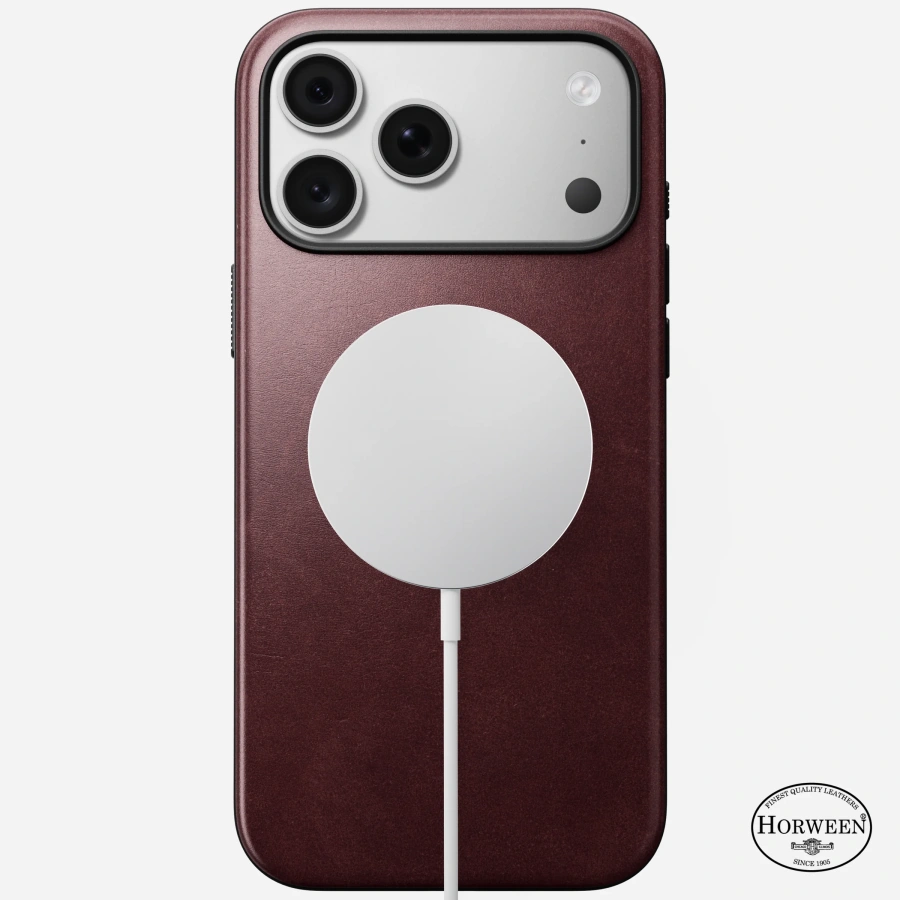 Чохол Nomad Modern Horween Leather Case for iPhone 18 Pro Max/17 Pro Max - Burgundy Chromexcel [Limited Edition] (NM009124858)